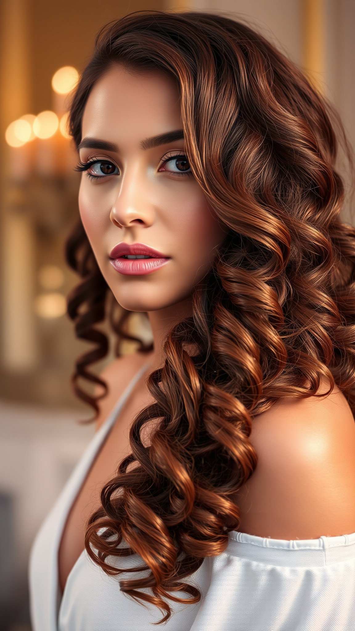 1 long layered curls 1. Long Layered Curls