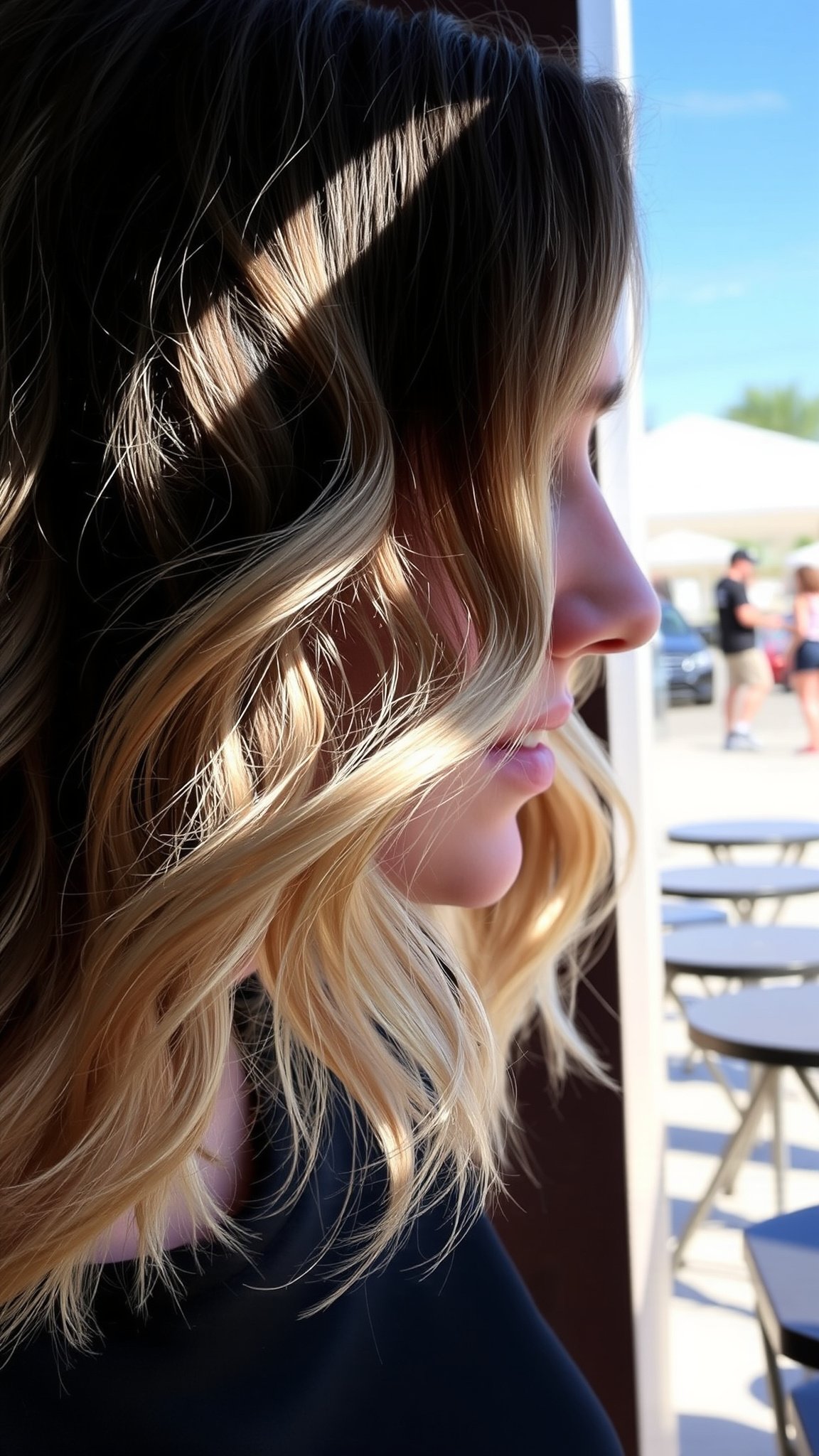 2 shoulder length wavy layers 2. Shoulder-Length Wavy Layers