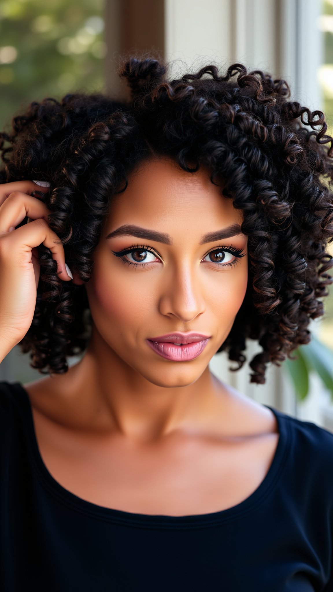 6. Face-Framing Layers for Curls