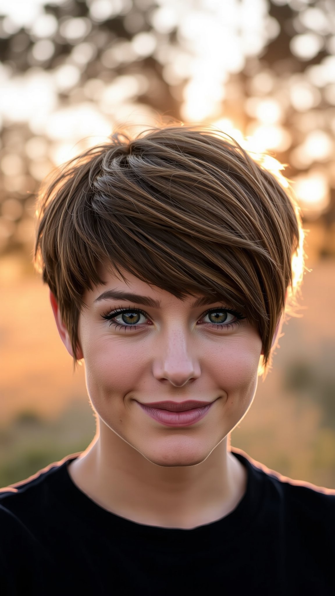 8. Pixie Shag with Mini Bangs