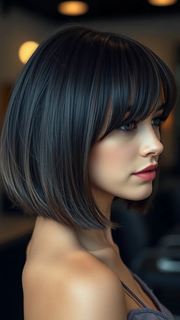 Bob with Curtain Bangs Style Inspiration