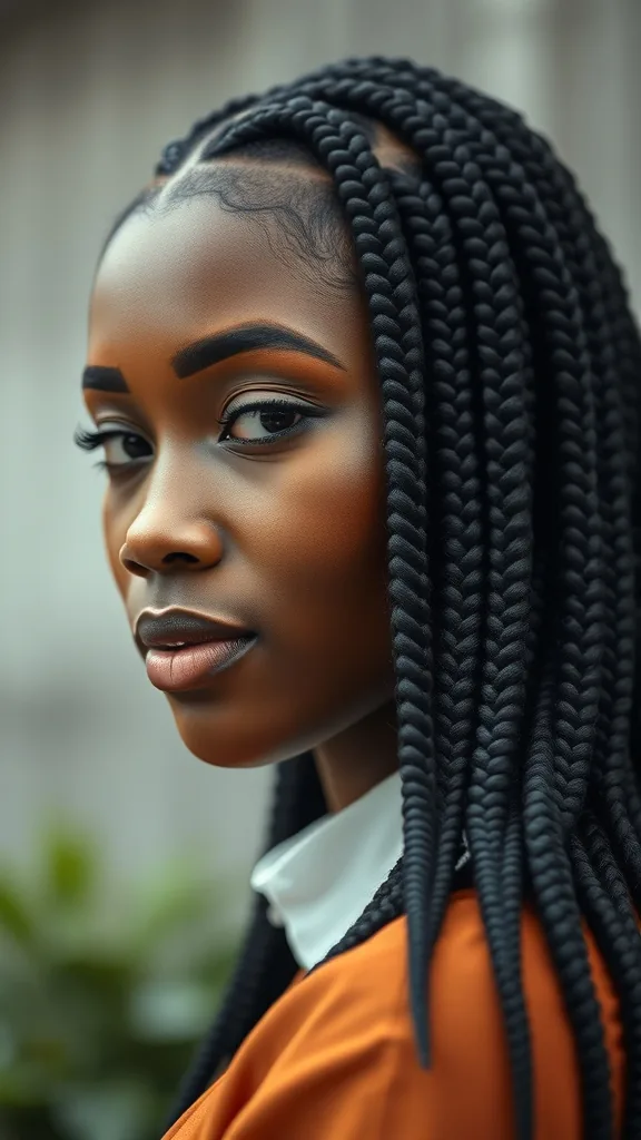 Box Braids Ideas with Stylish Variations