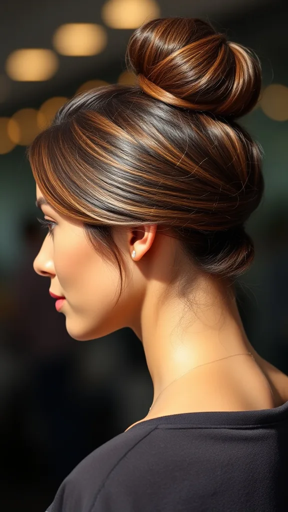 Easy Top Knot Bun for Busy Mornings