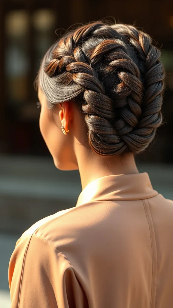 Glam Braided Updo for a Special Night