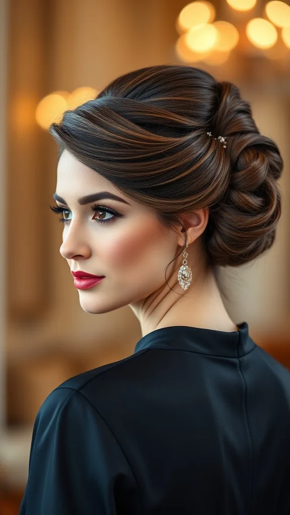 Glam Updo with Accessories for Party Nights