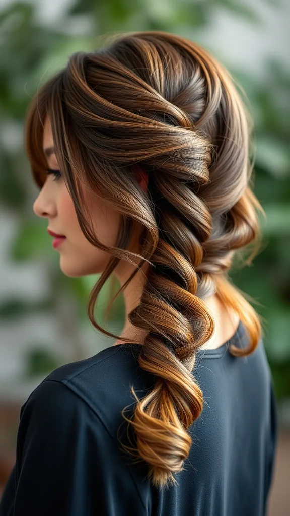 Half Up Braid Loose Waves Step by Step