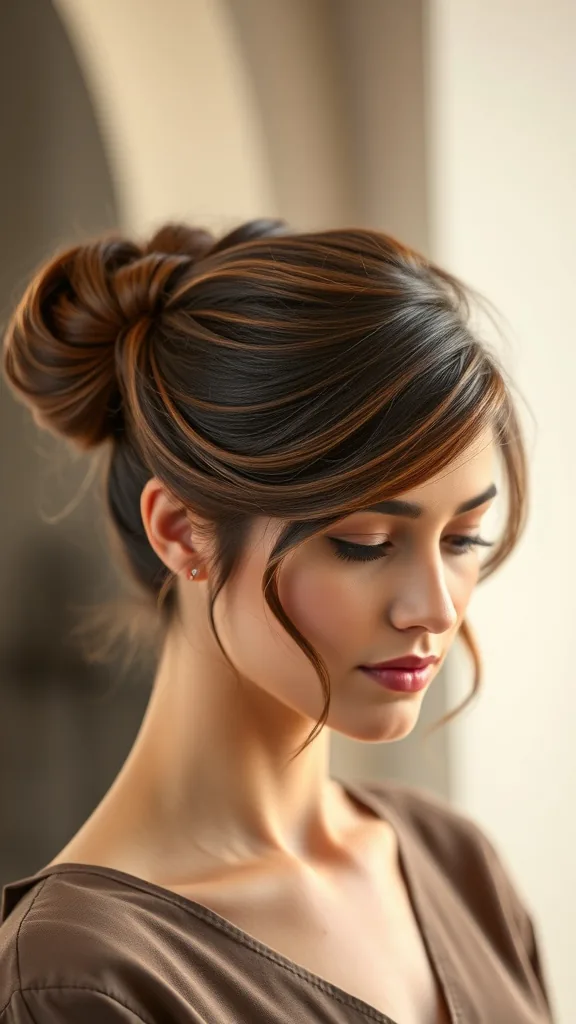 Half Up Top Knot Loose Waves Combo