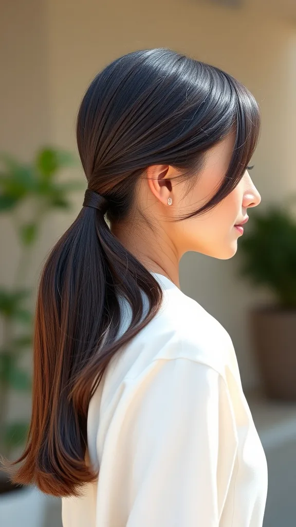 How to Create a Sleek Low Ponytail in 5 Minutes