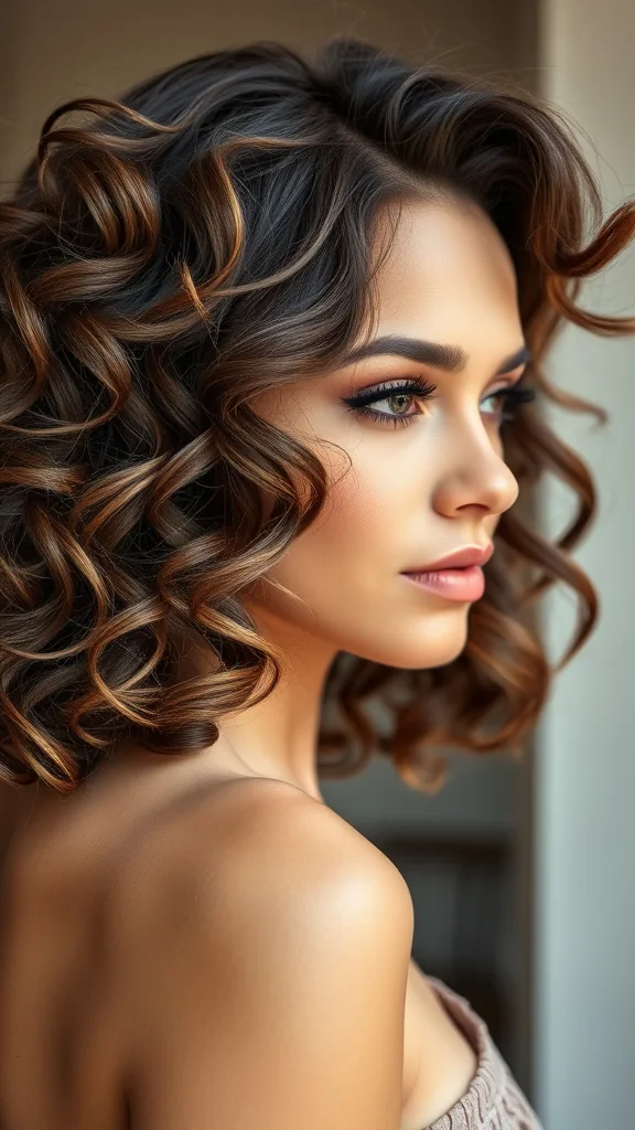 How to Style Curly Hair With Layers