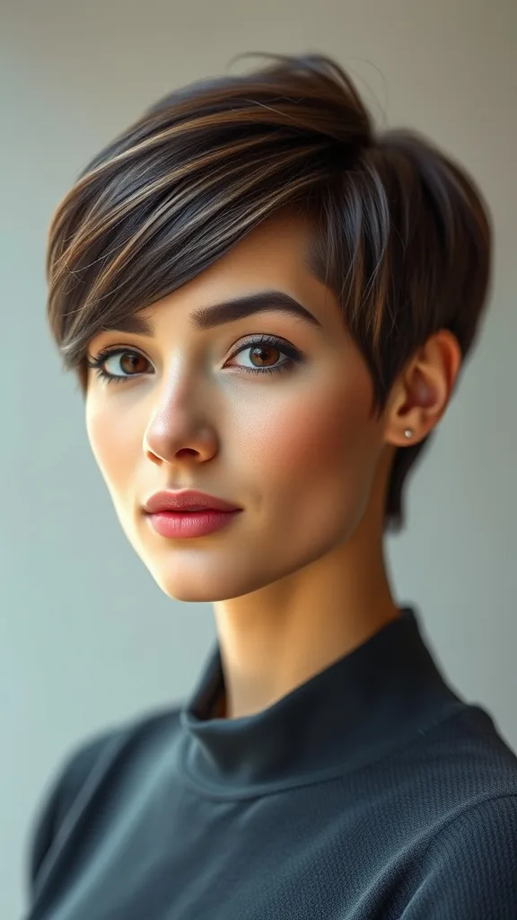How to Style Pixie with Side Swept Bangs