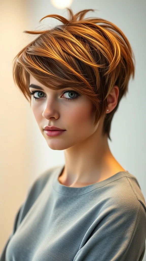 Messy Pixie Hairstyles with Volume