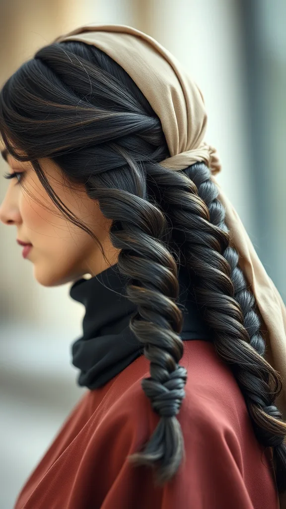 Ribbon Braids & Hair Scarf Styles to Try