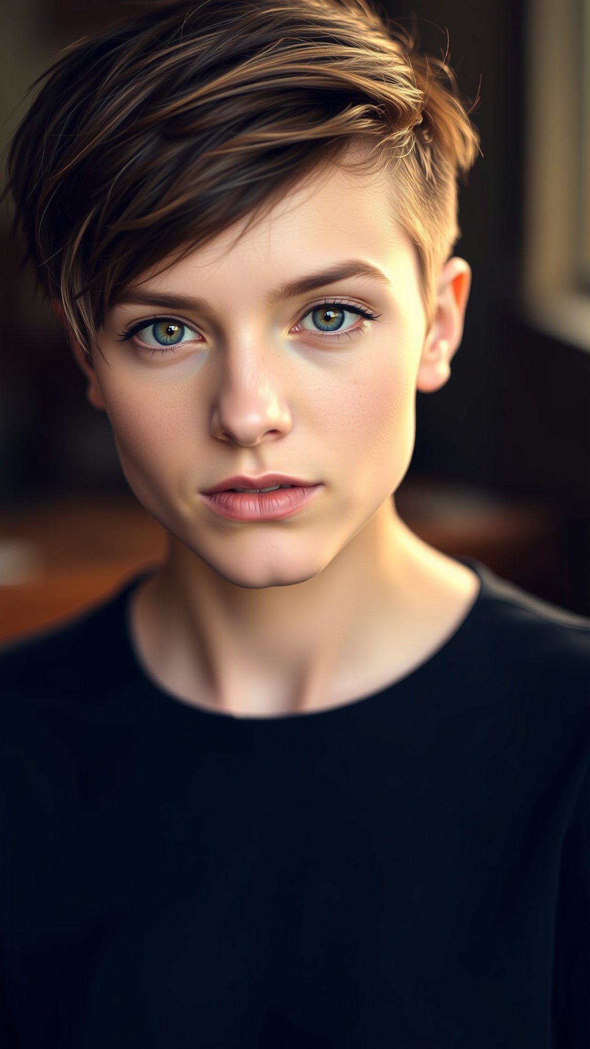 Asymmetrical Messy Pixie