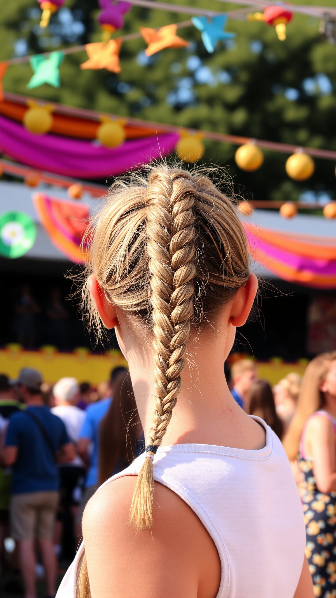 Braided High Ponytail
