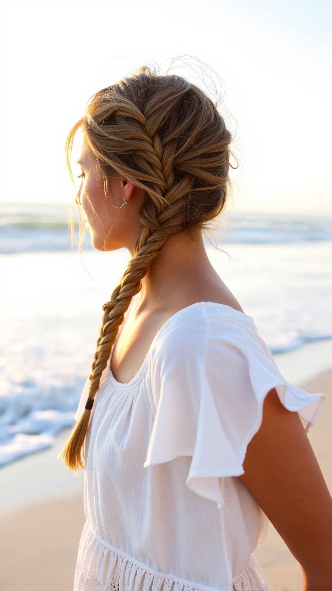 Braided Messy Ponytail