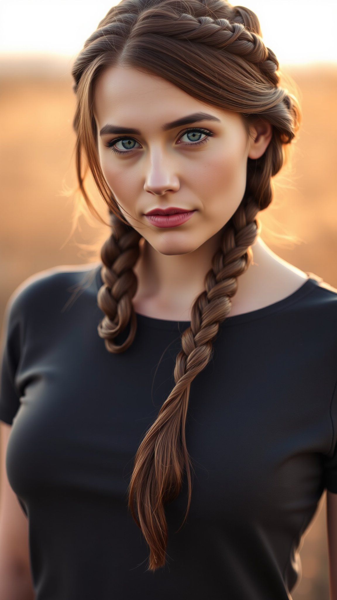 Braided Shoulder Length Hair
