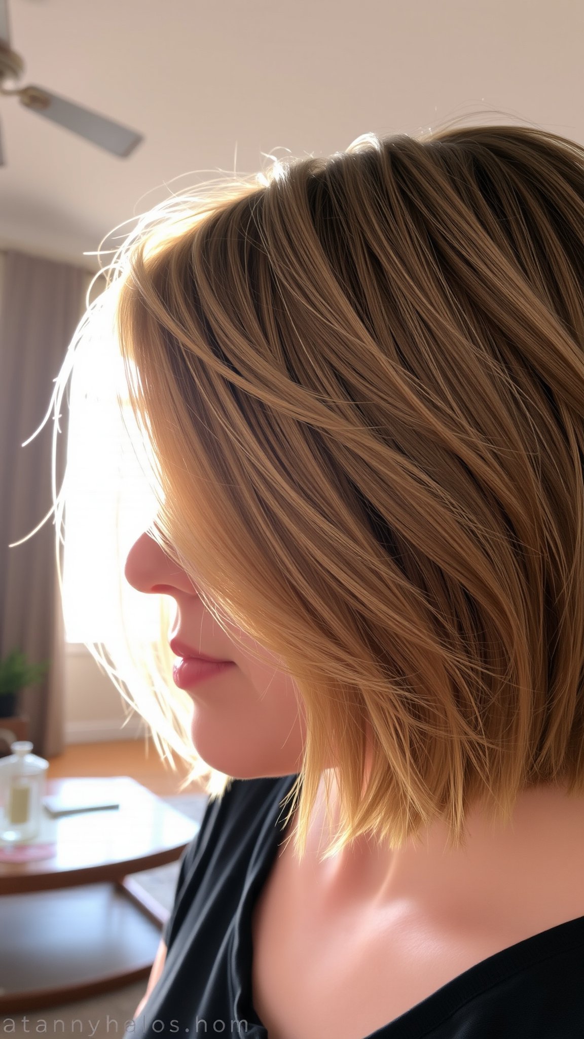 Choppy Bob with Highlights