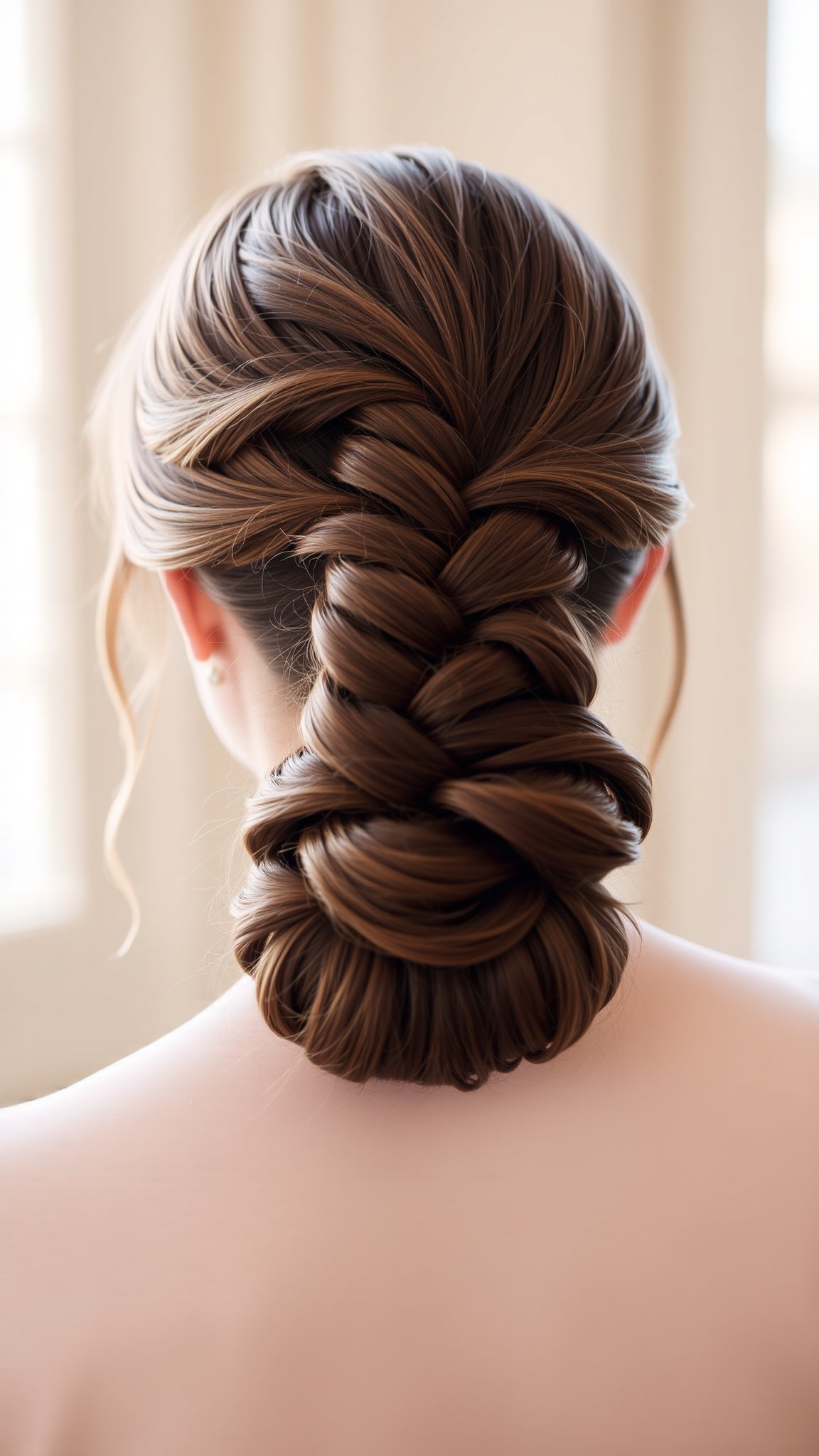 classic french braid bun Classic French Braid Bun
