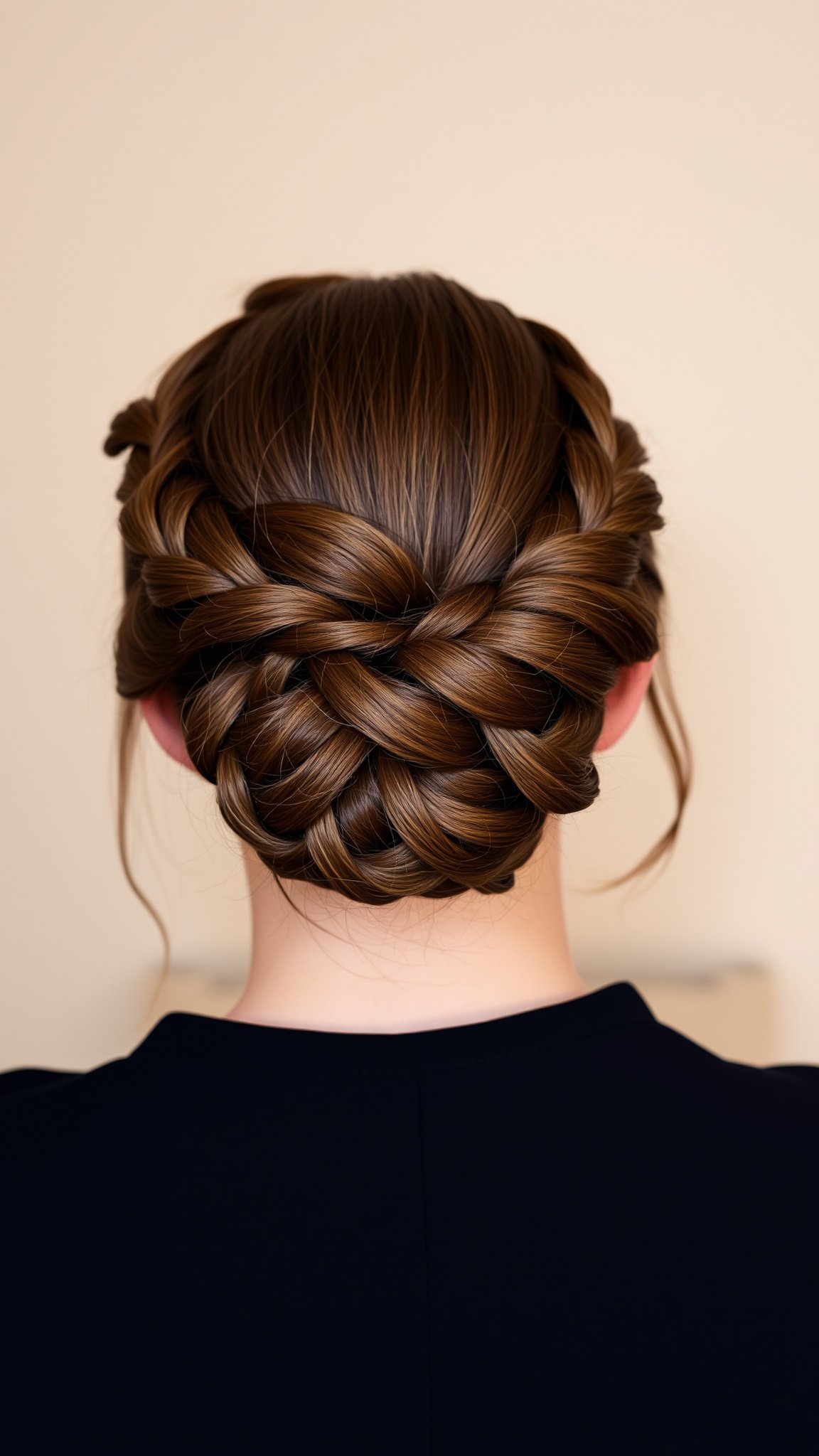 classic french braid updo Classic French Braid Updo