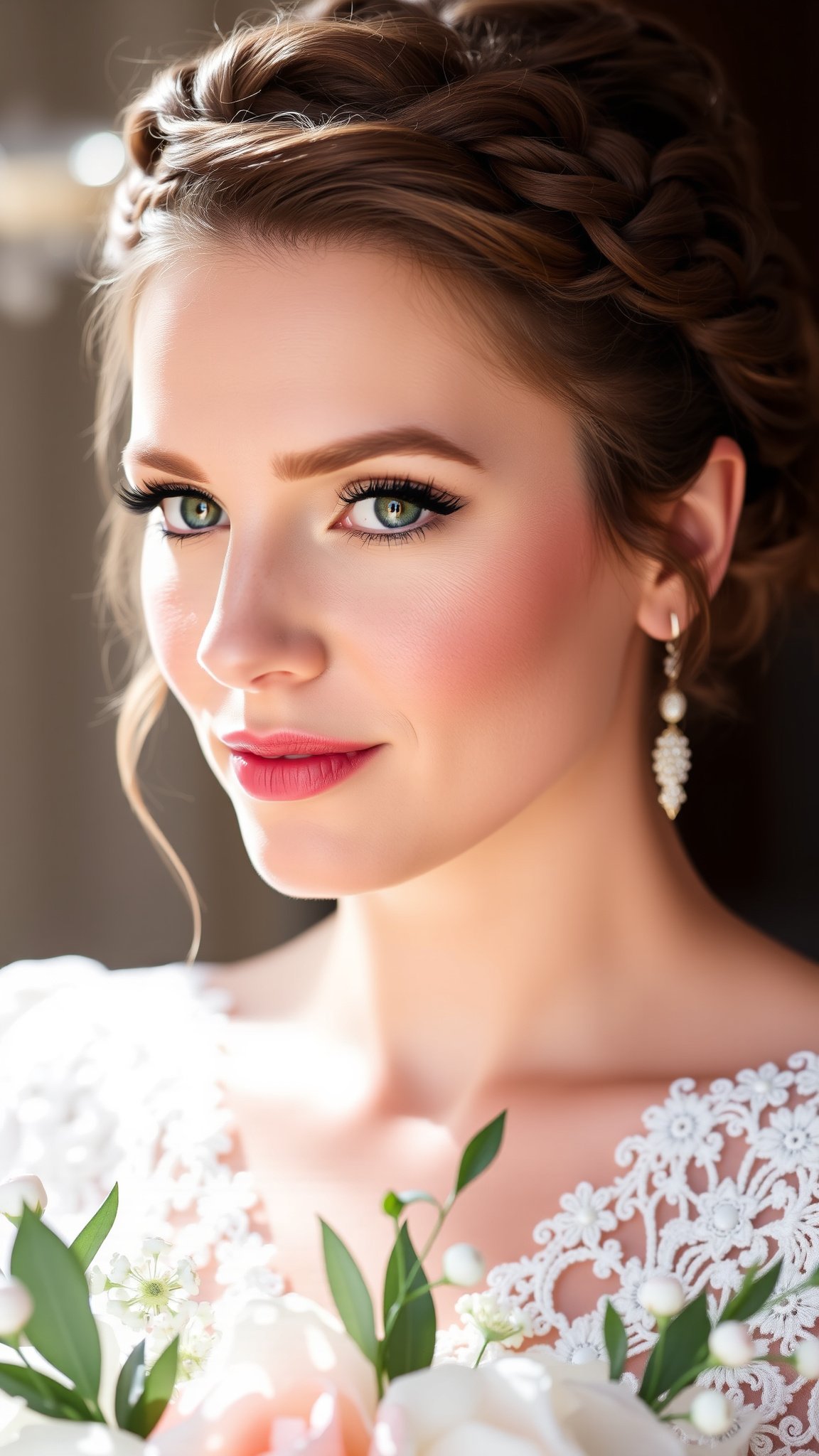 Classic Updo with Braided Crown