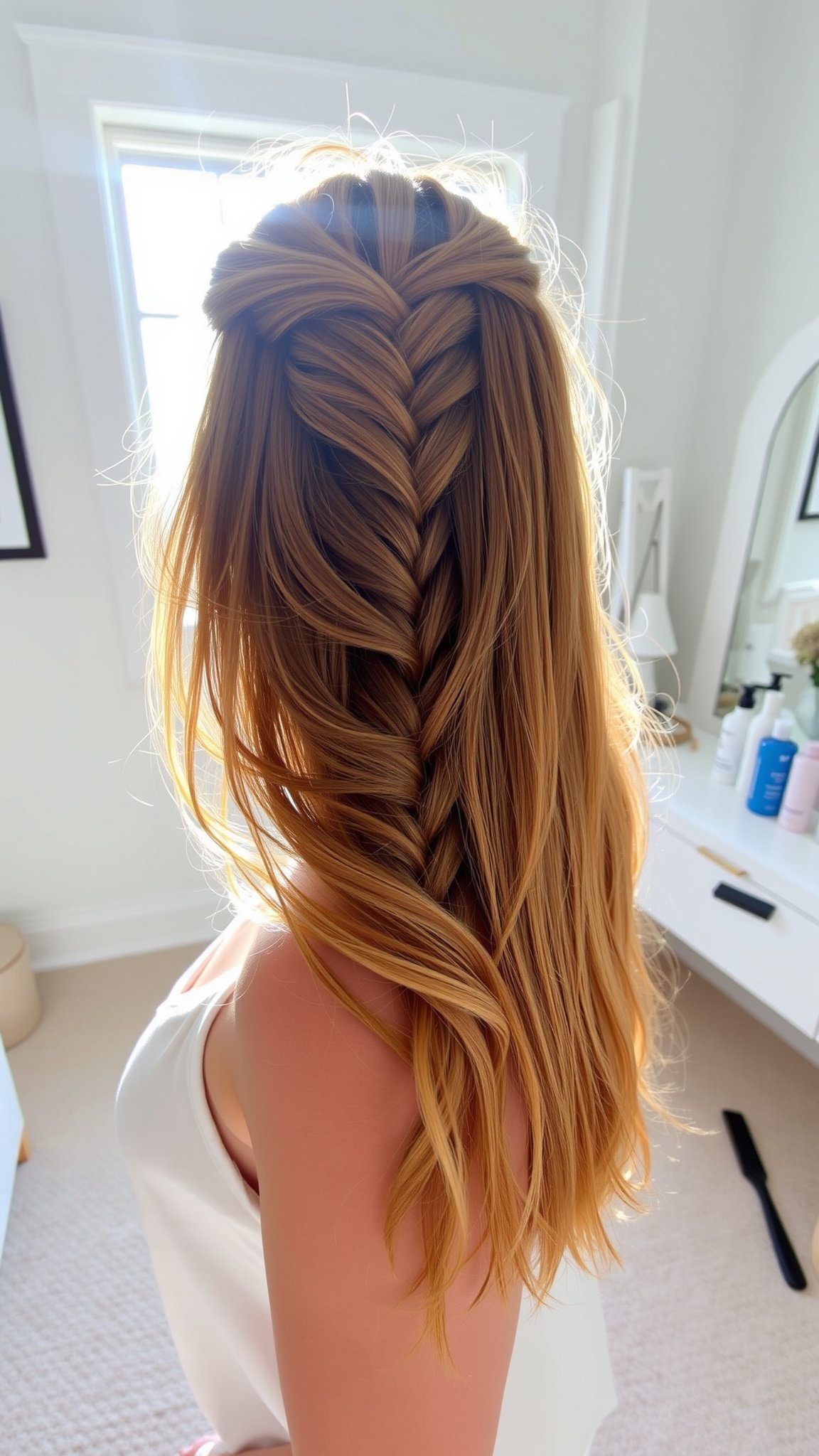 Creating the Perfect Half Up Braid