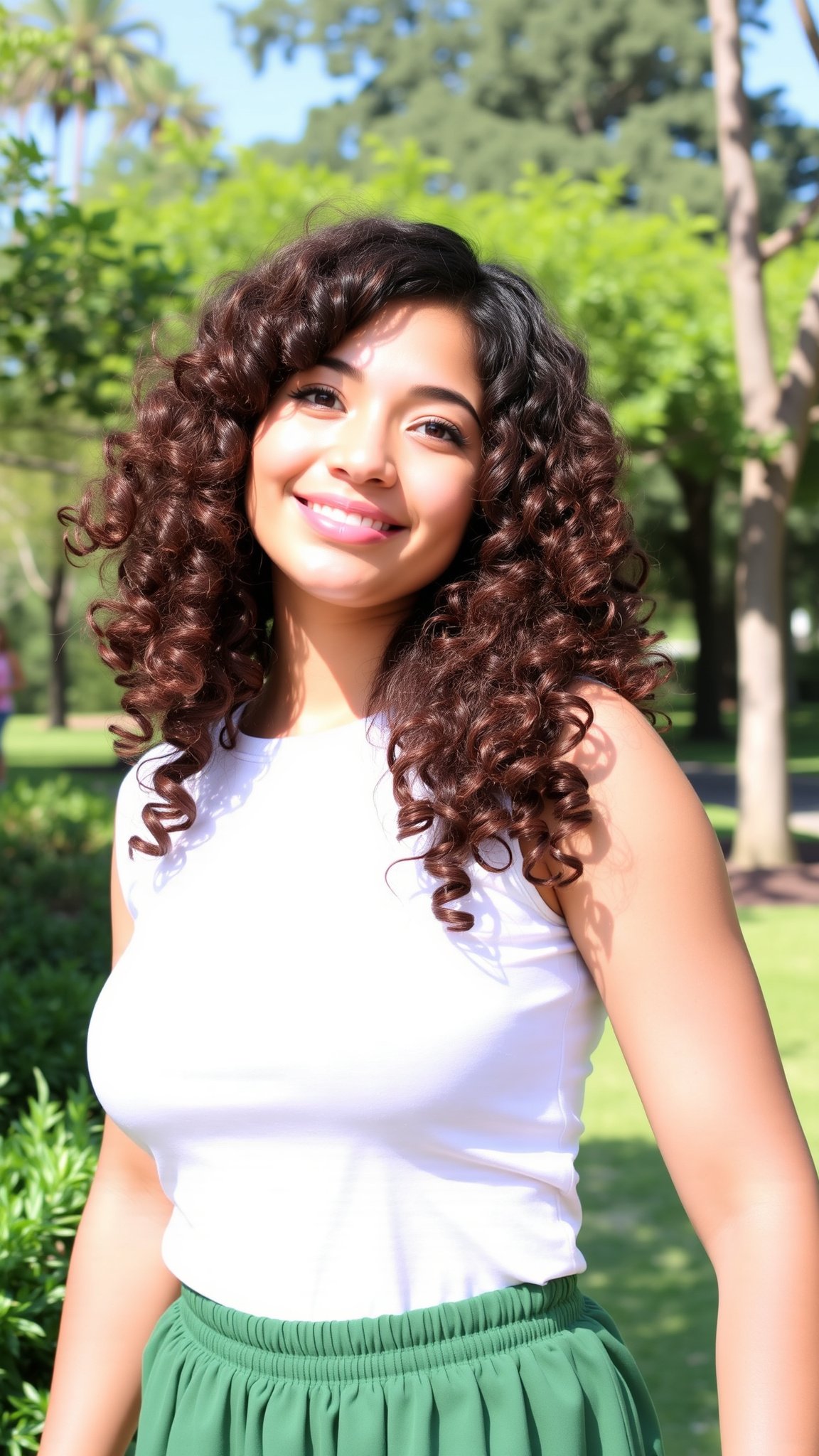 Curly Shoulder Length Hair