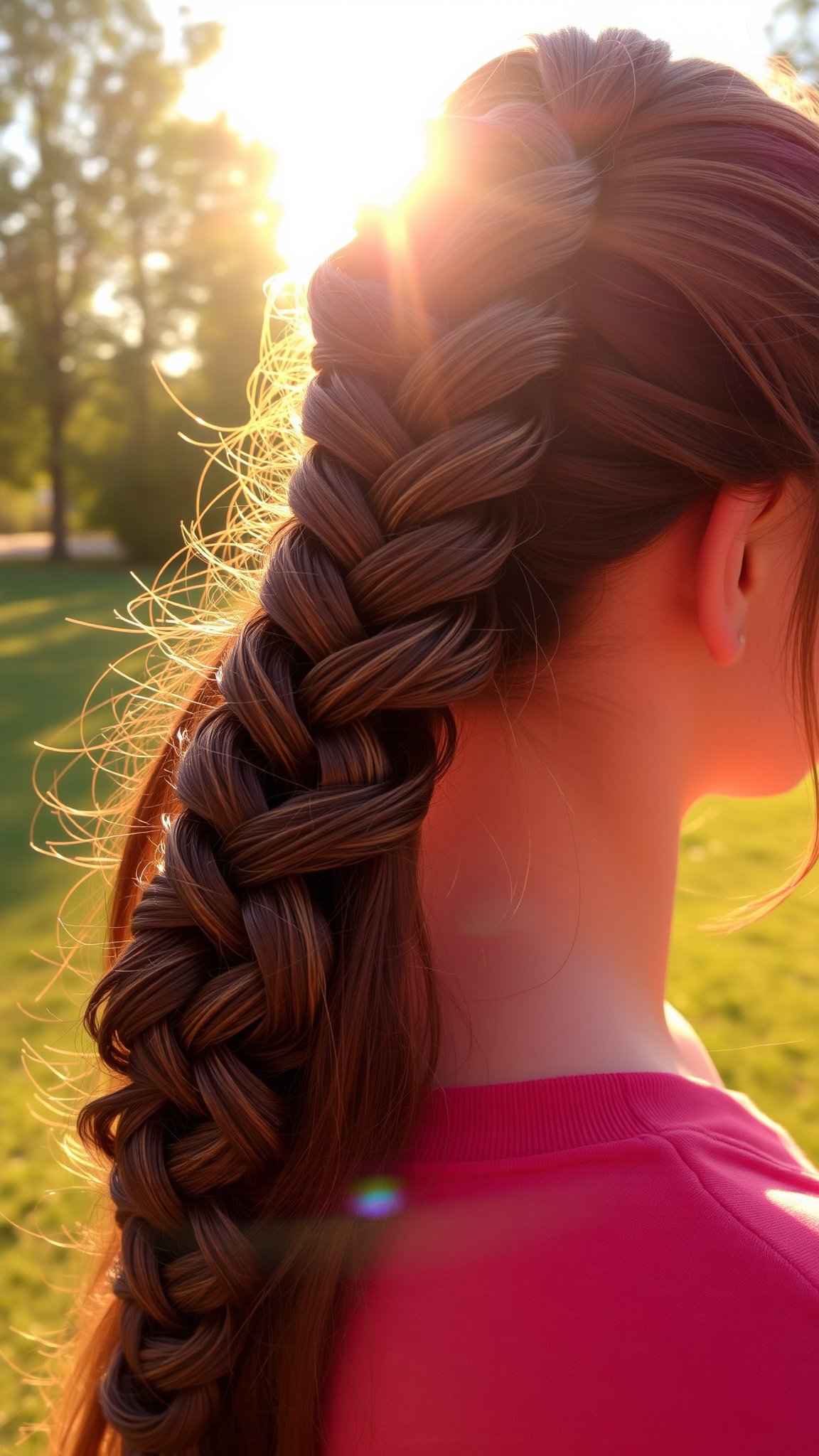 Dutch Braided Ponytail
