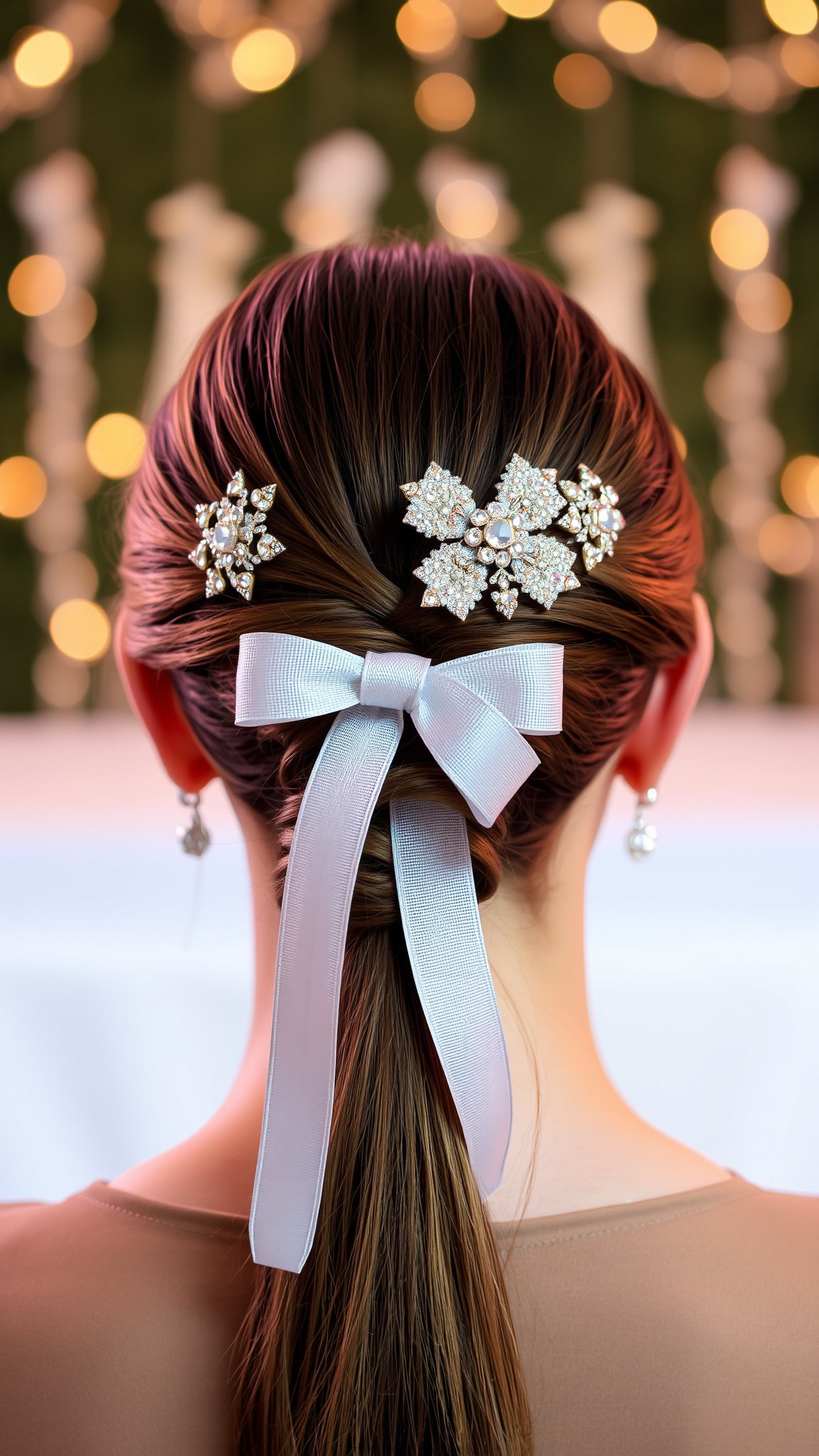 Elegant Ponytail with Accessories