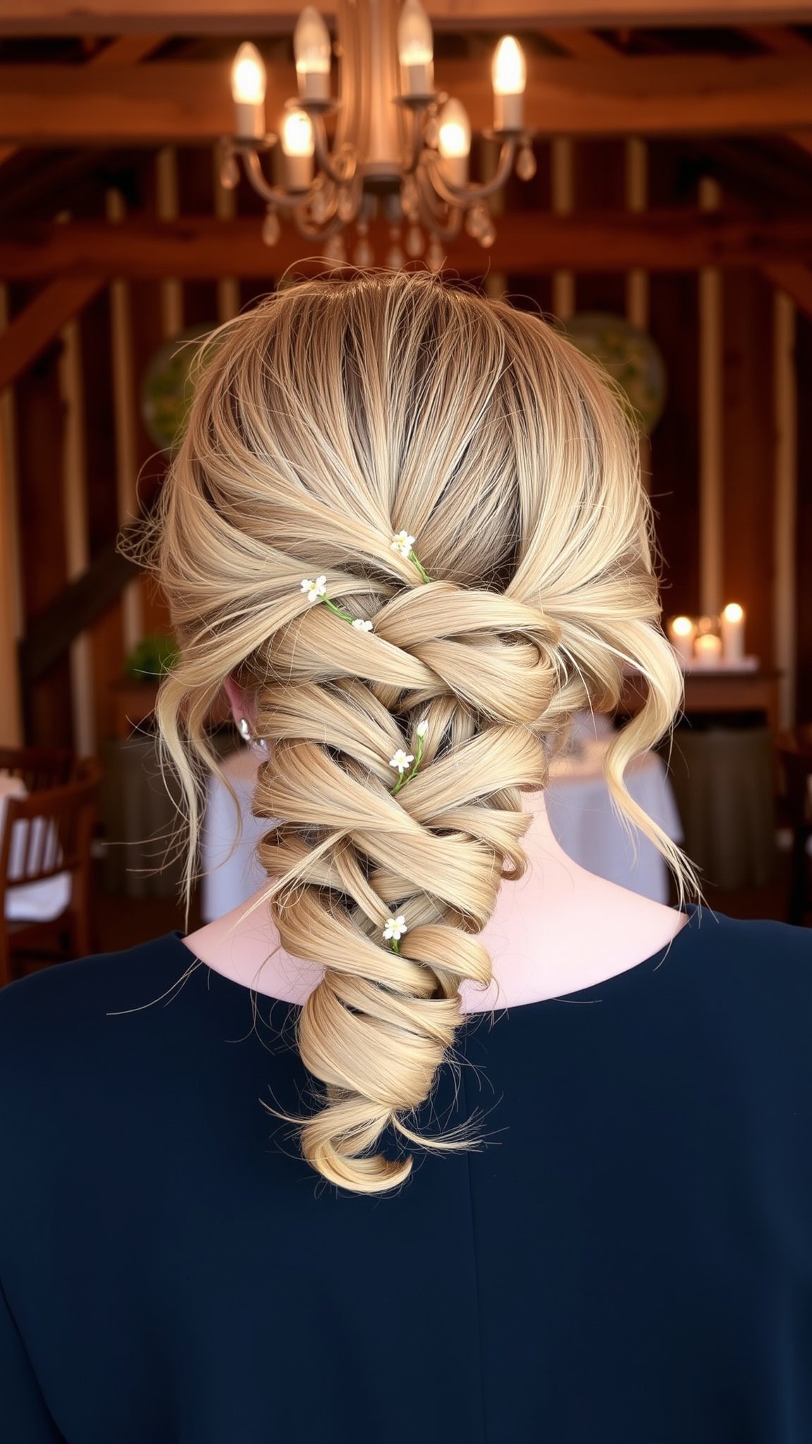 Fishtail Braid Updo