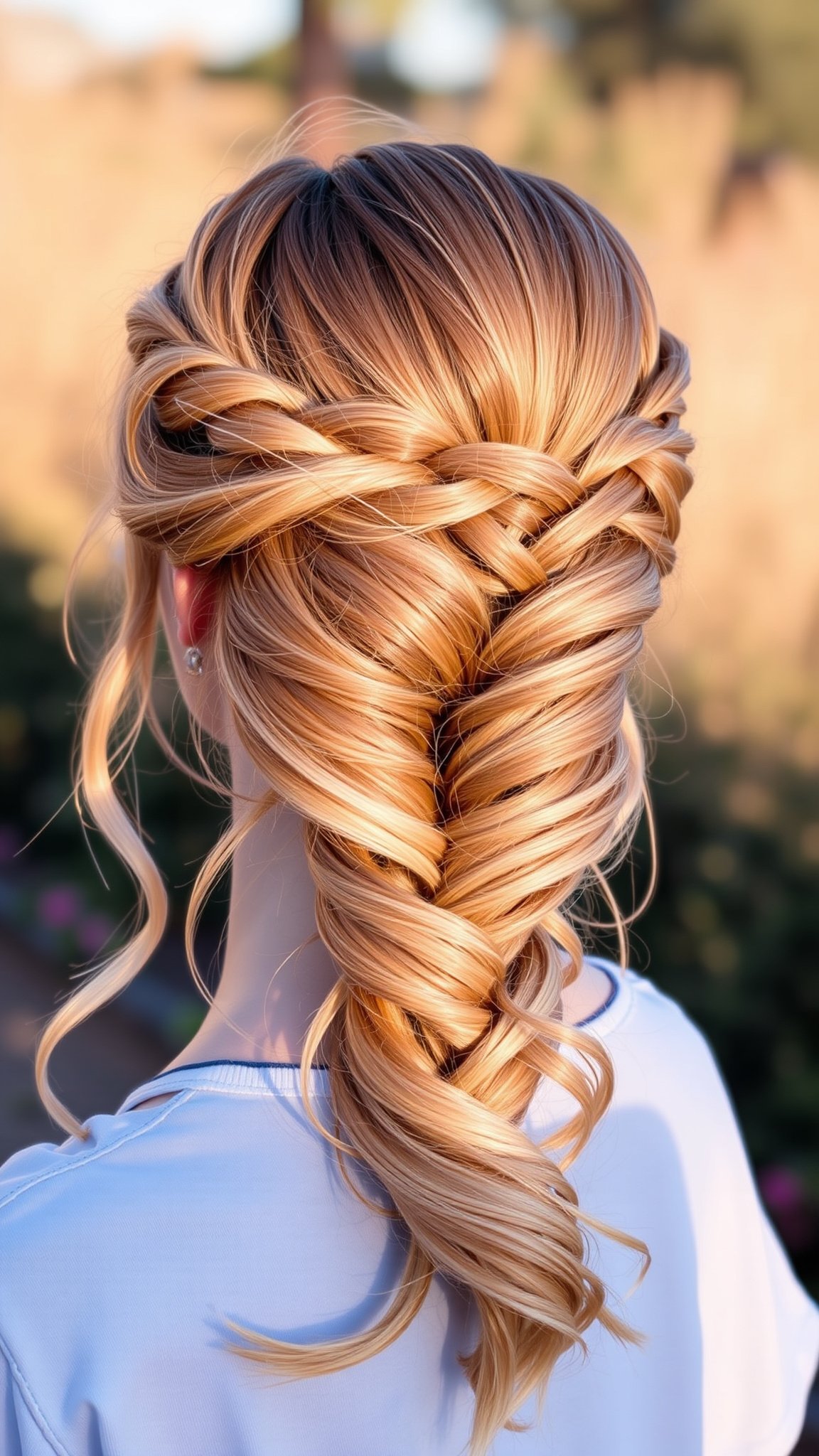 Half-Up Braided Updo