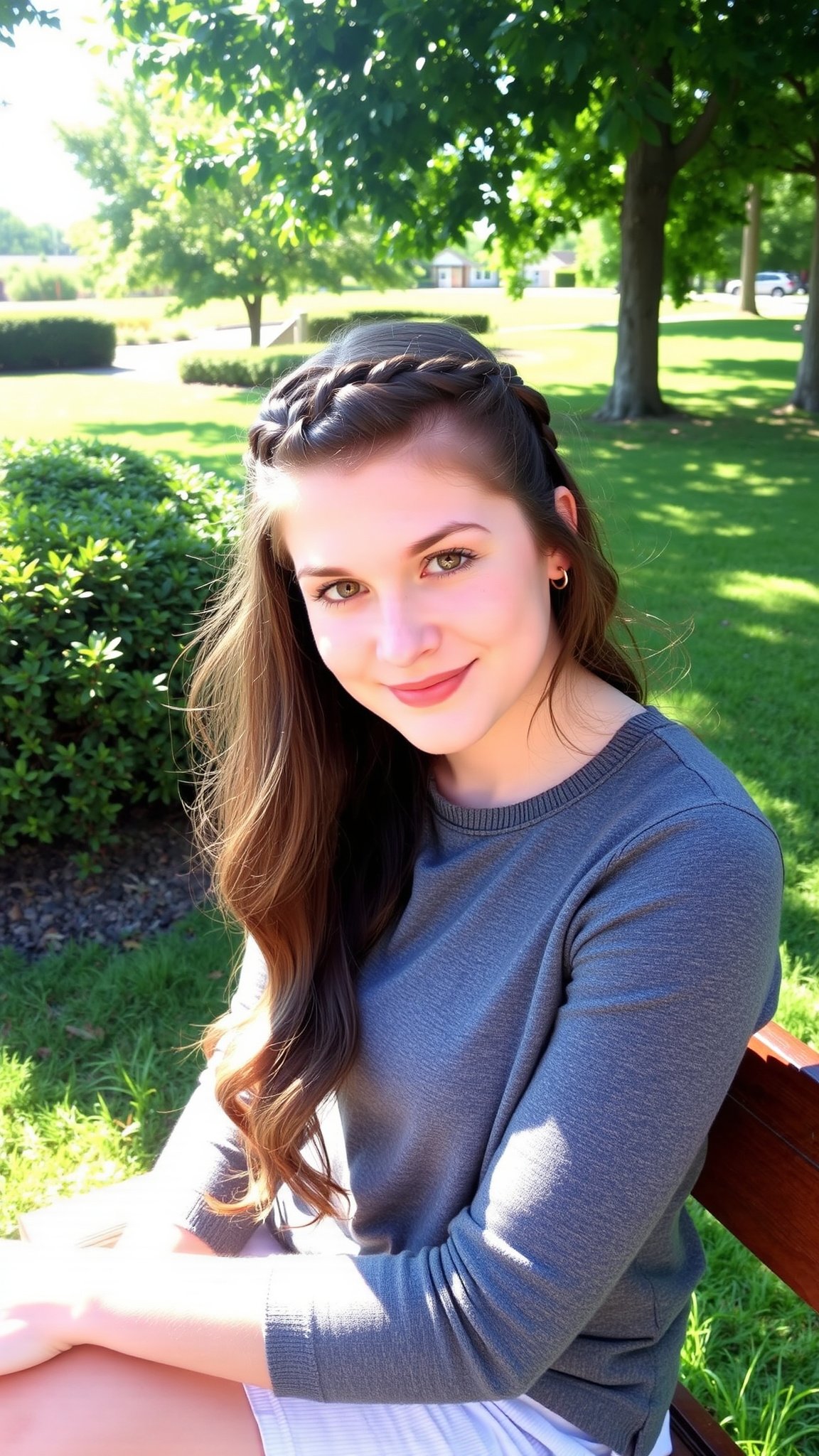 Half-Up, Half-Down Hairstyle