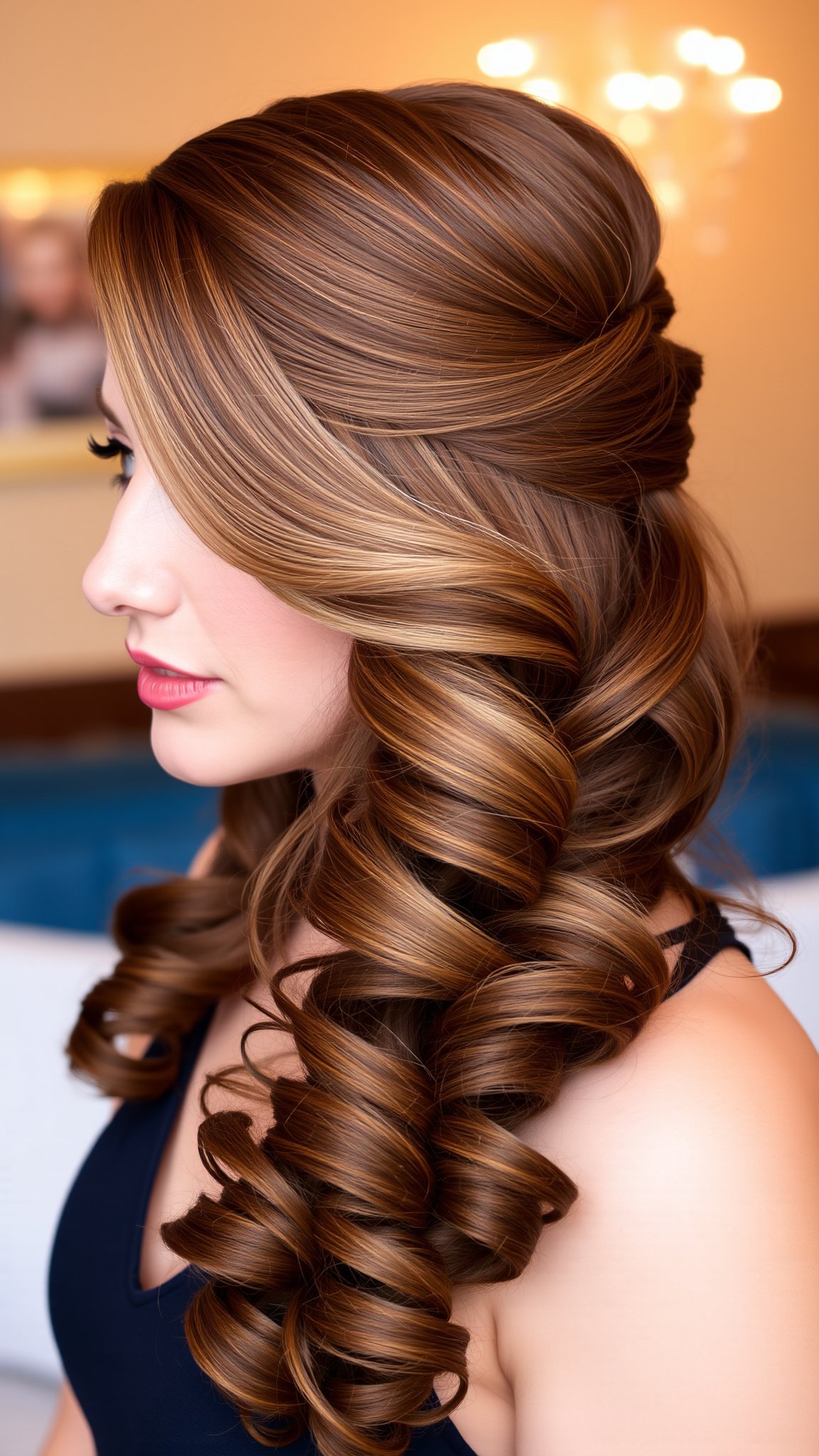 Half-Up, Half-Down Puff