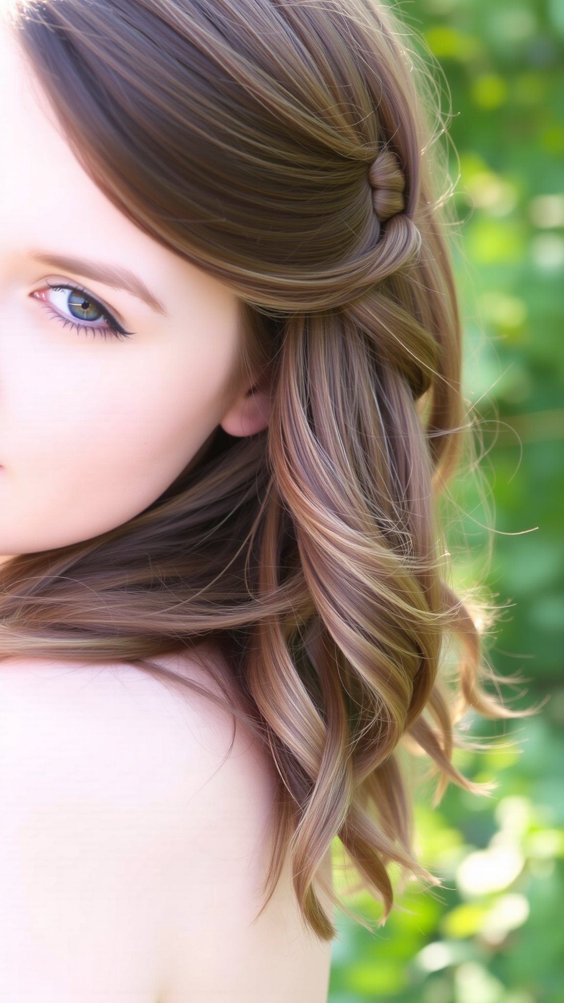 Half-Up, Half-Down Style