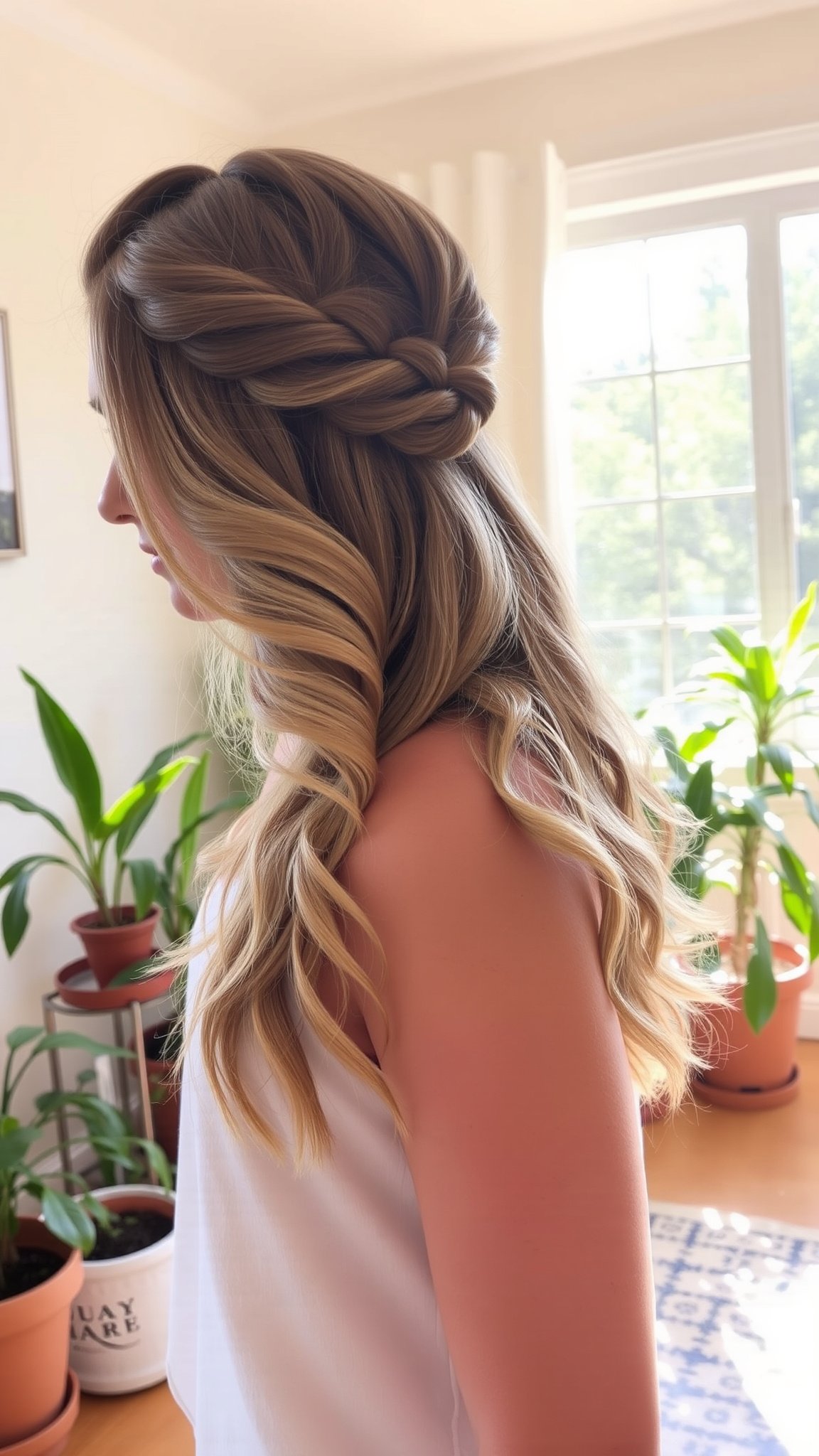 Half-Up, Half-Down Twist