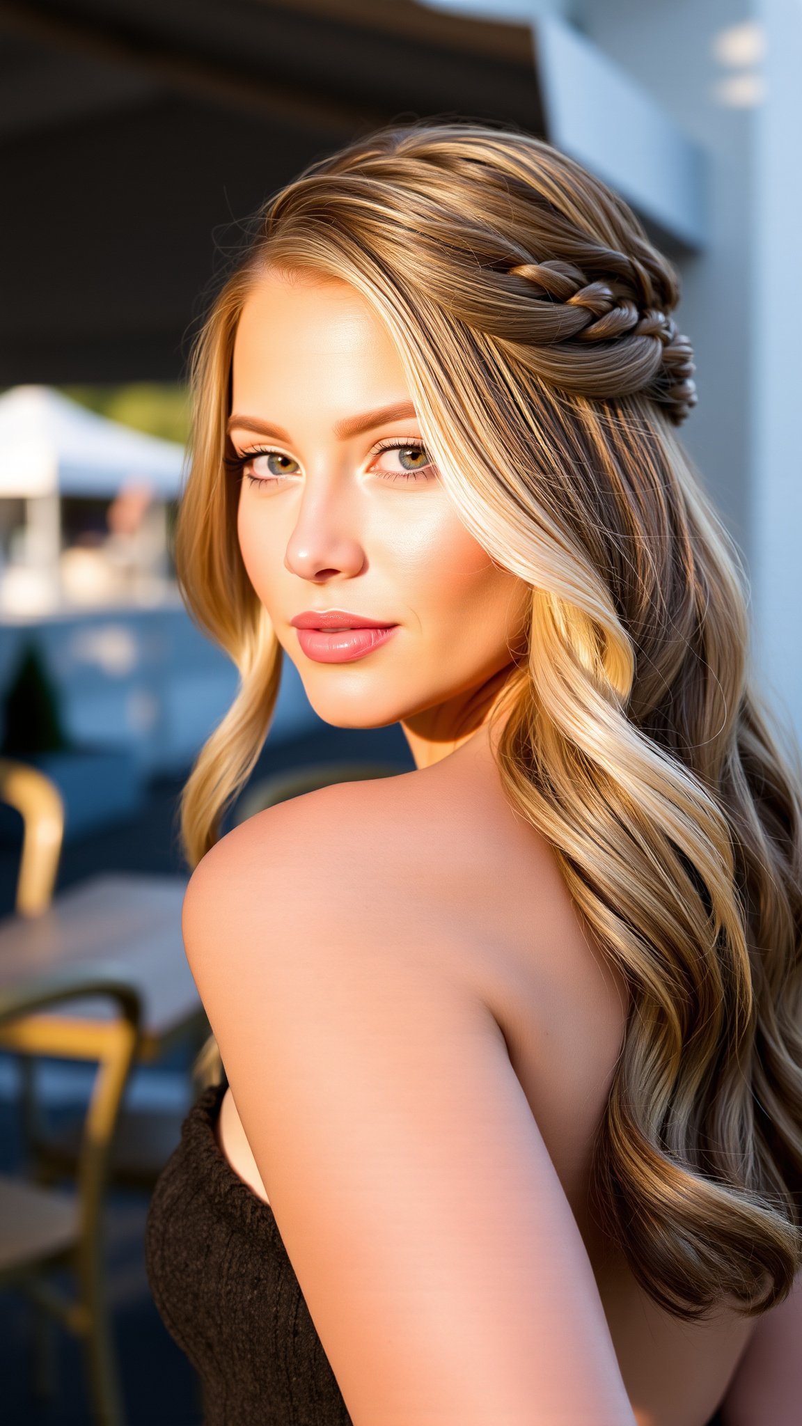 half up half down Half-Up, Half-Down