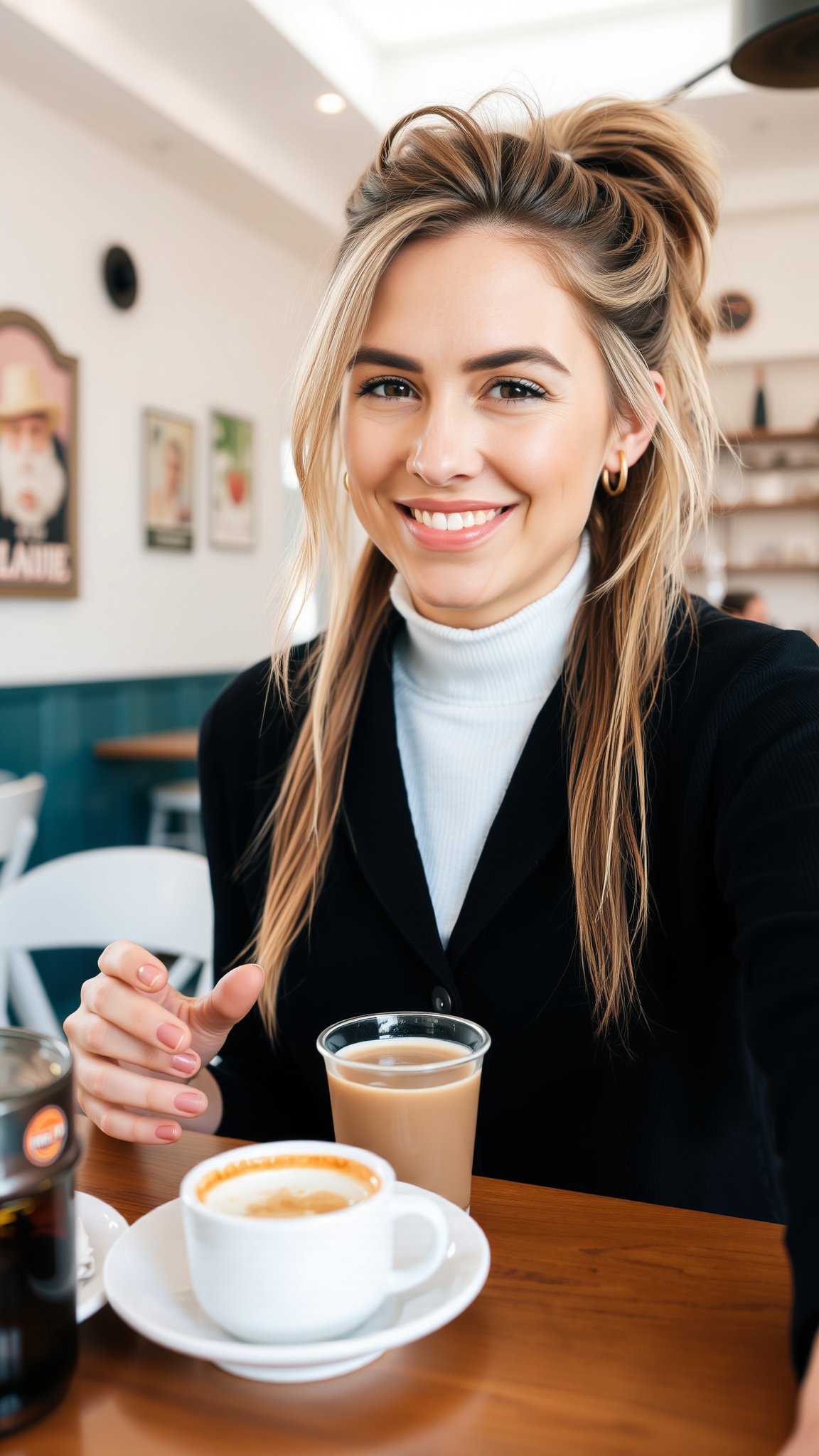 Half-Up Messy Ponytail
