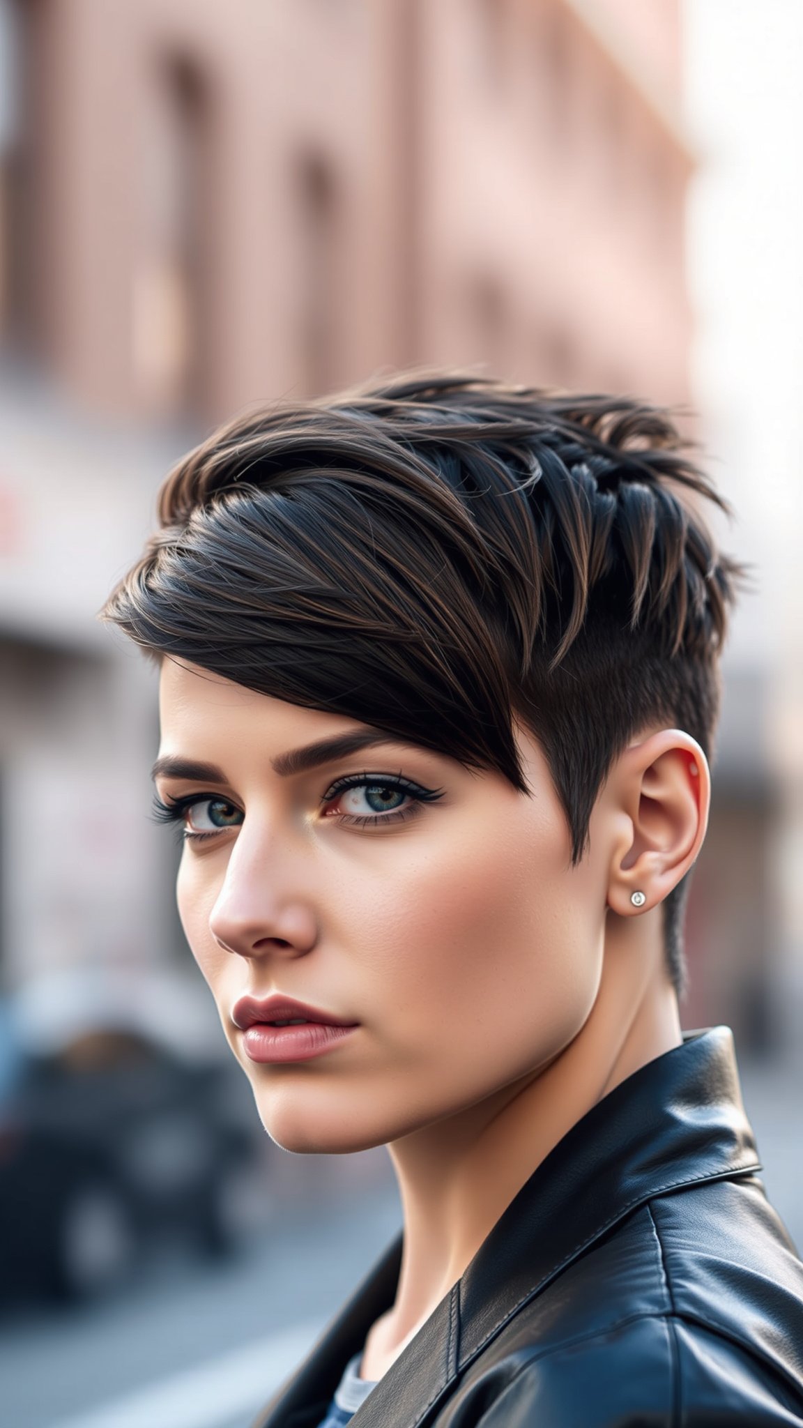 Layered Pixie Wolf Cut