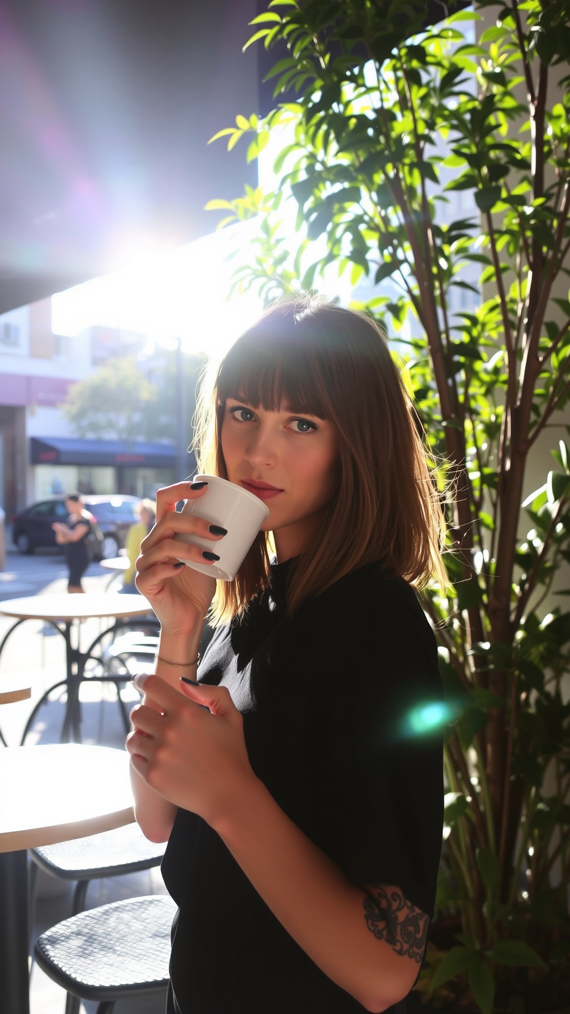 Long Bob (Lob) with Bangs