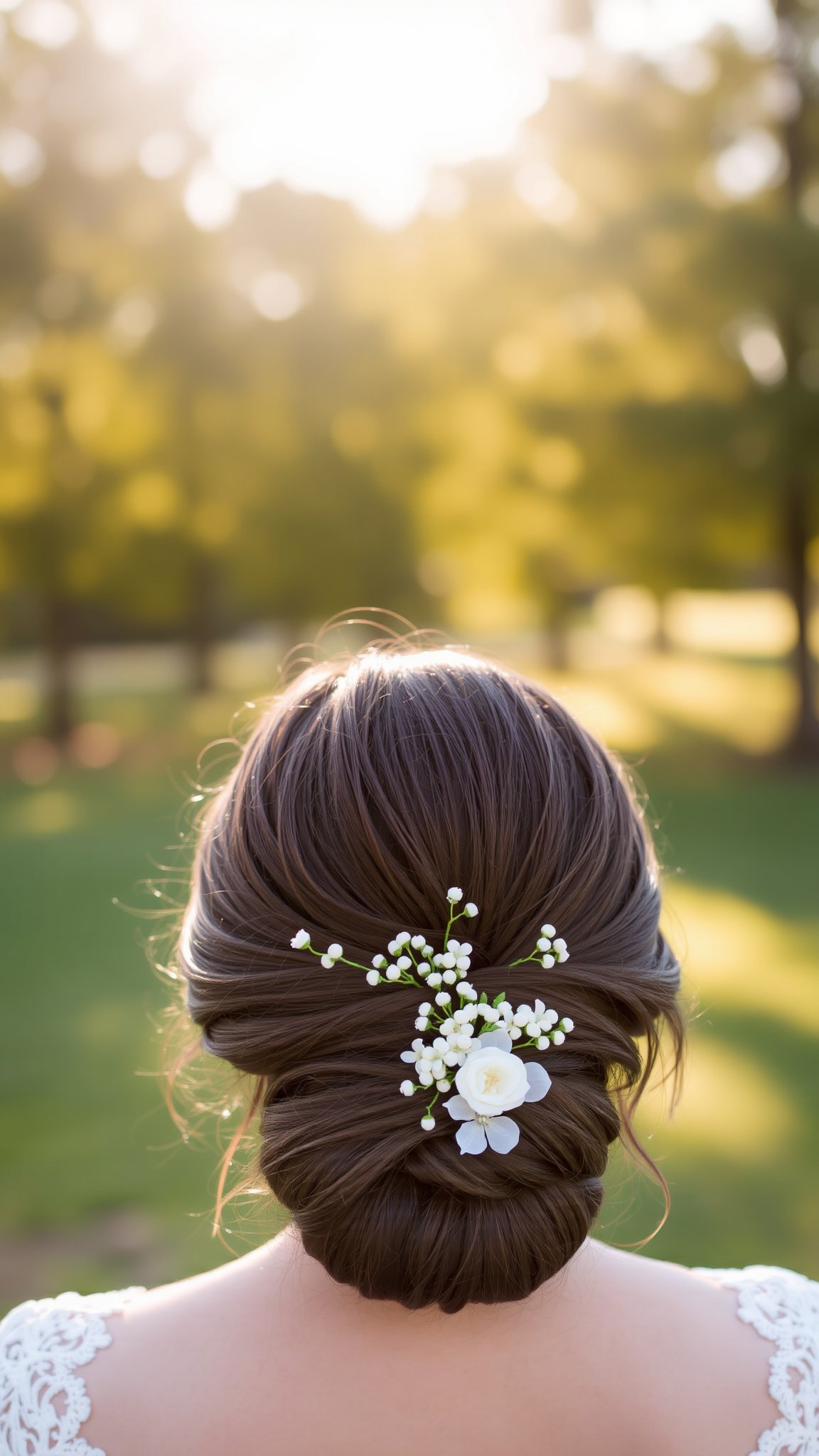 Low Chignon with Accessories