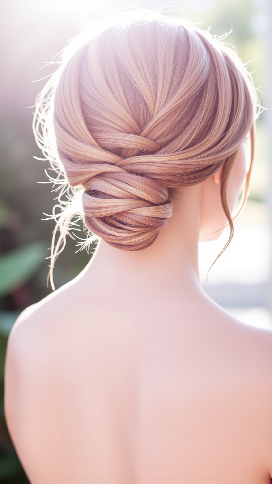 Low Ponytail with a Twist