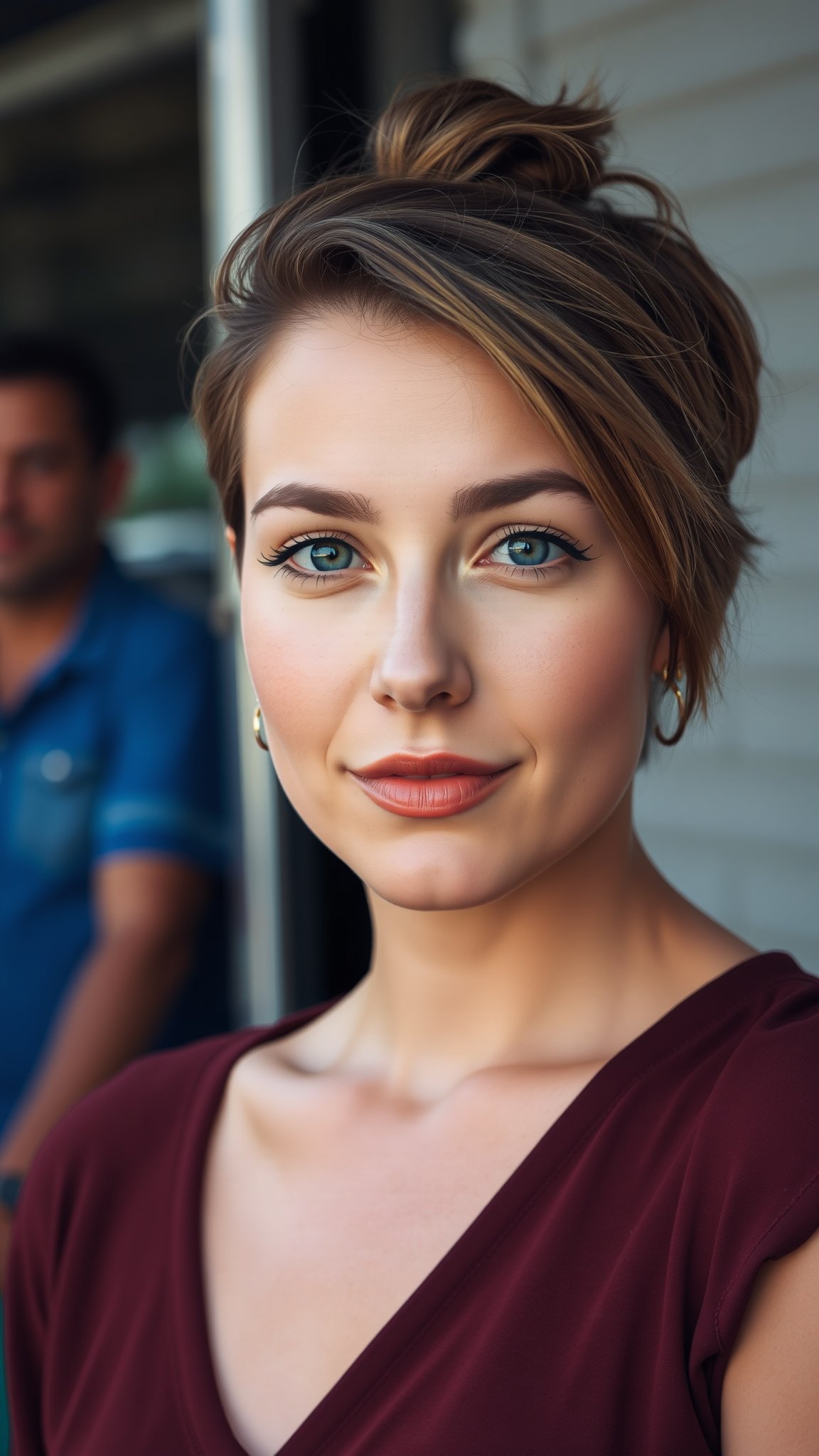 Messy Bun for Short Hair