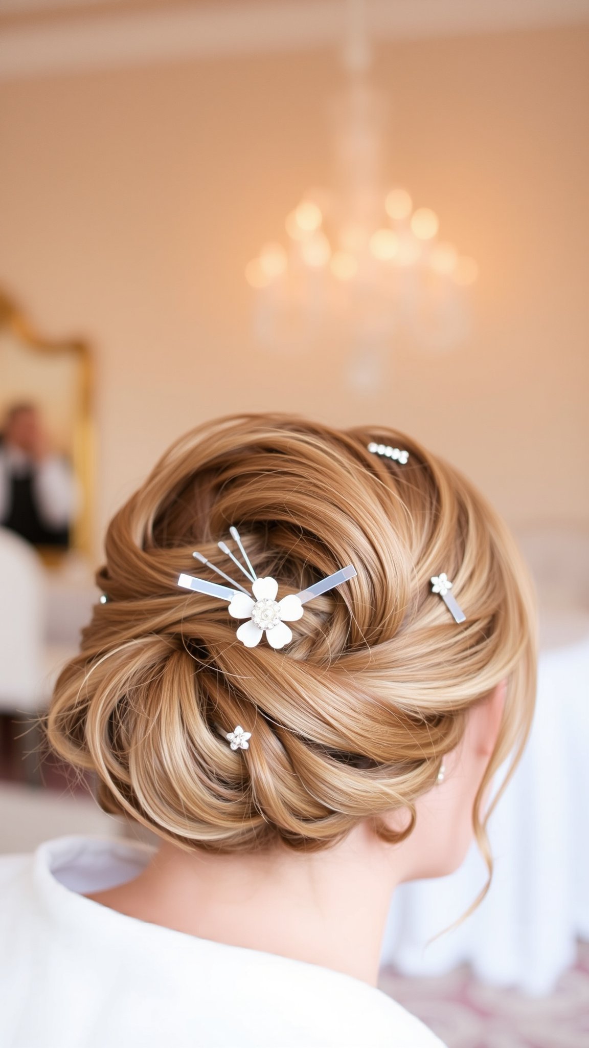 messy bun with accessories Messy Bun with Accessories