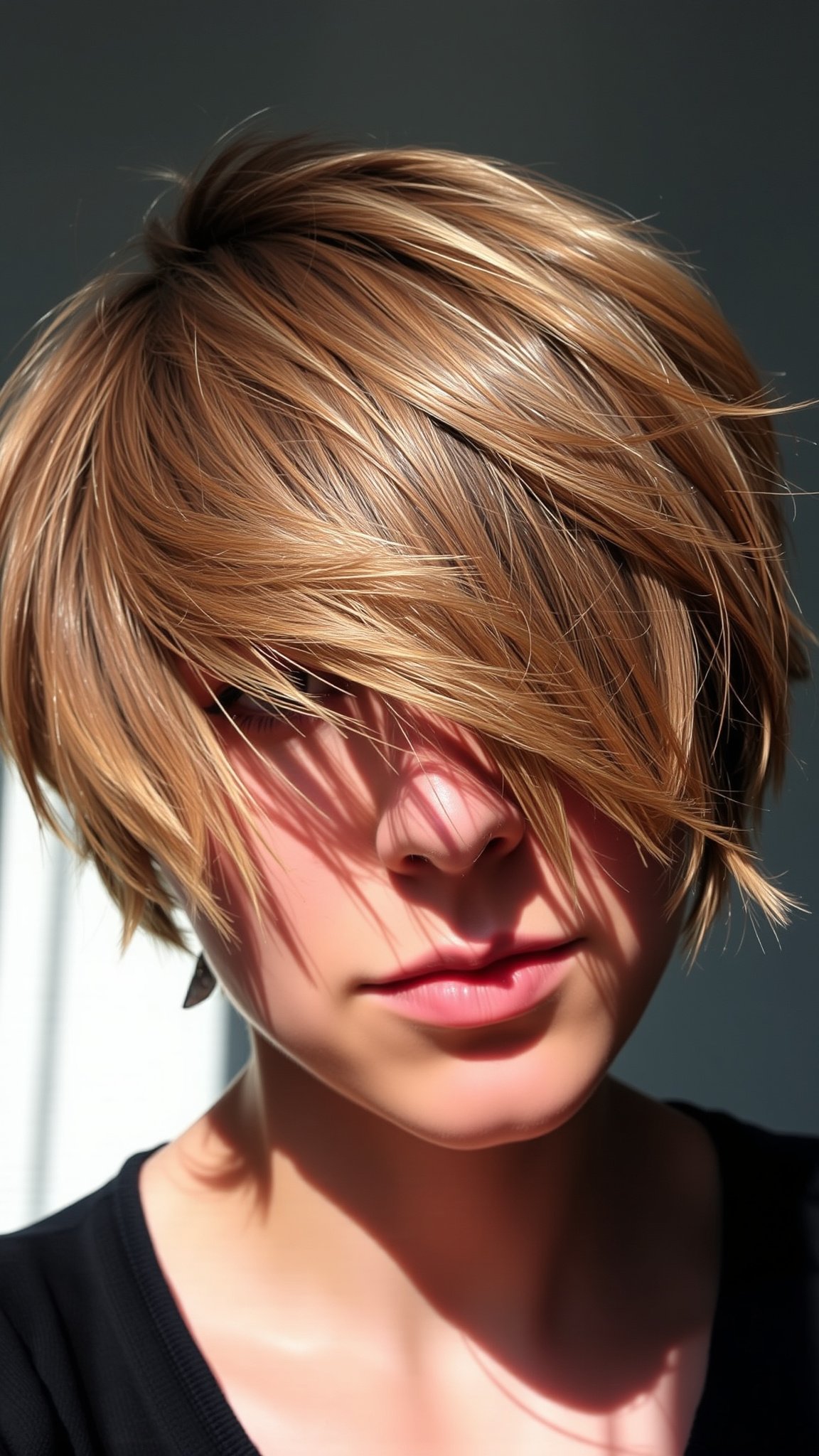 Messy Pixie with Side-Swept Bangs