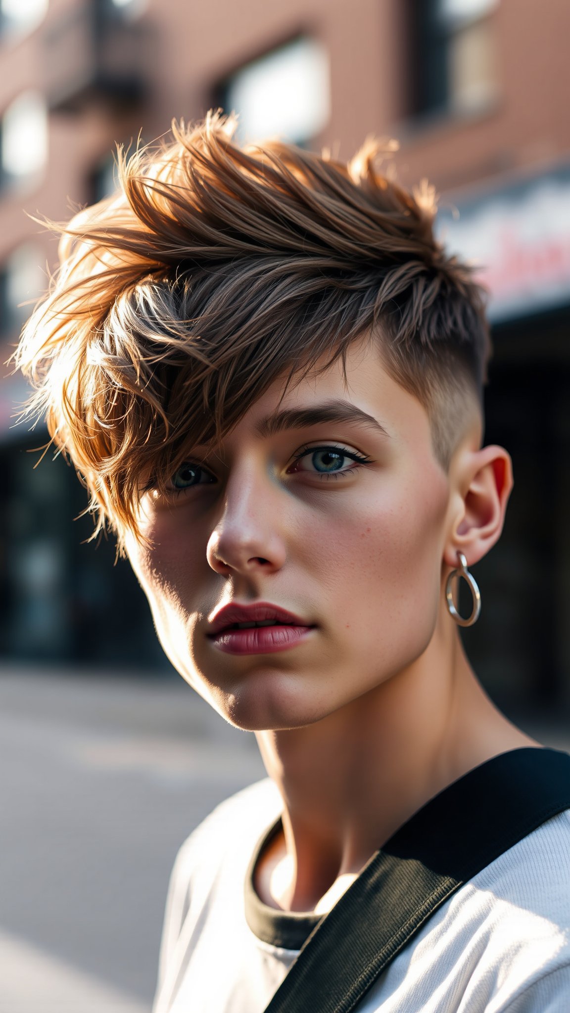 Messy Pixie with Undercut