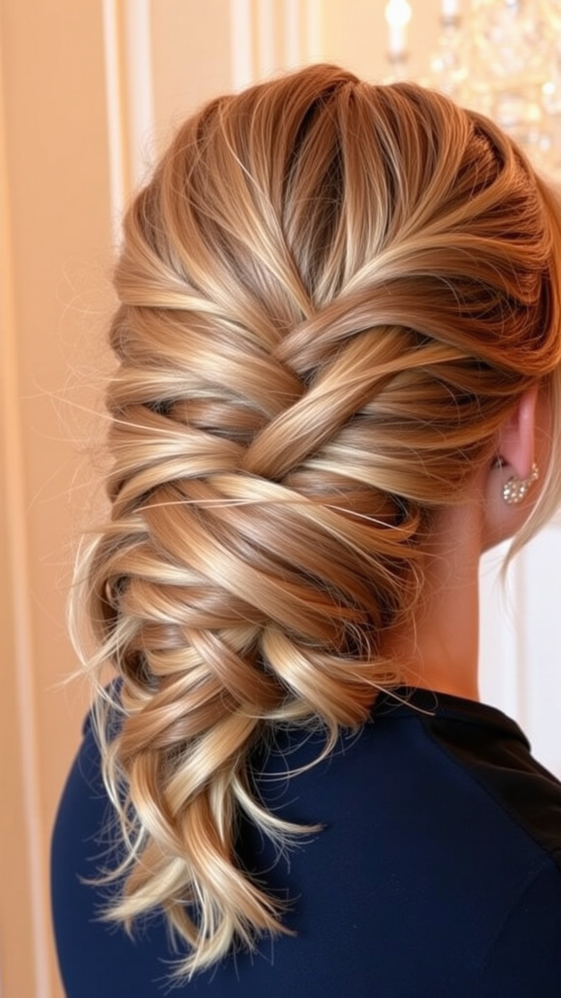 Messy Ponytail with a Twist