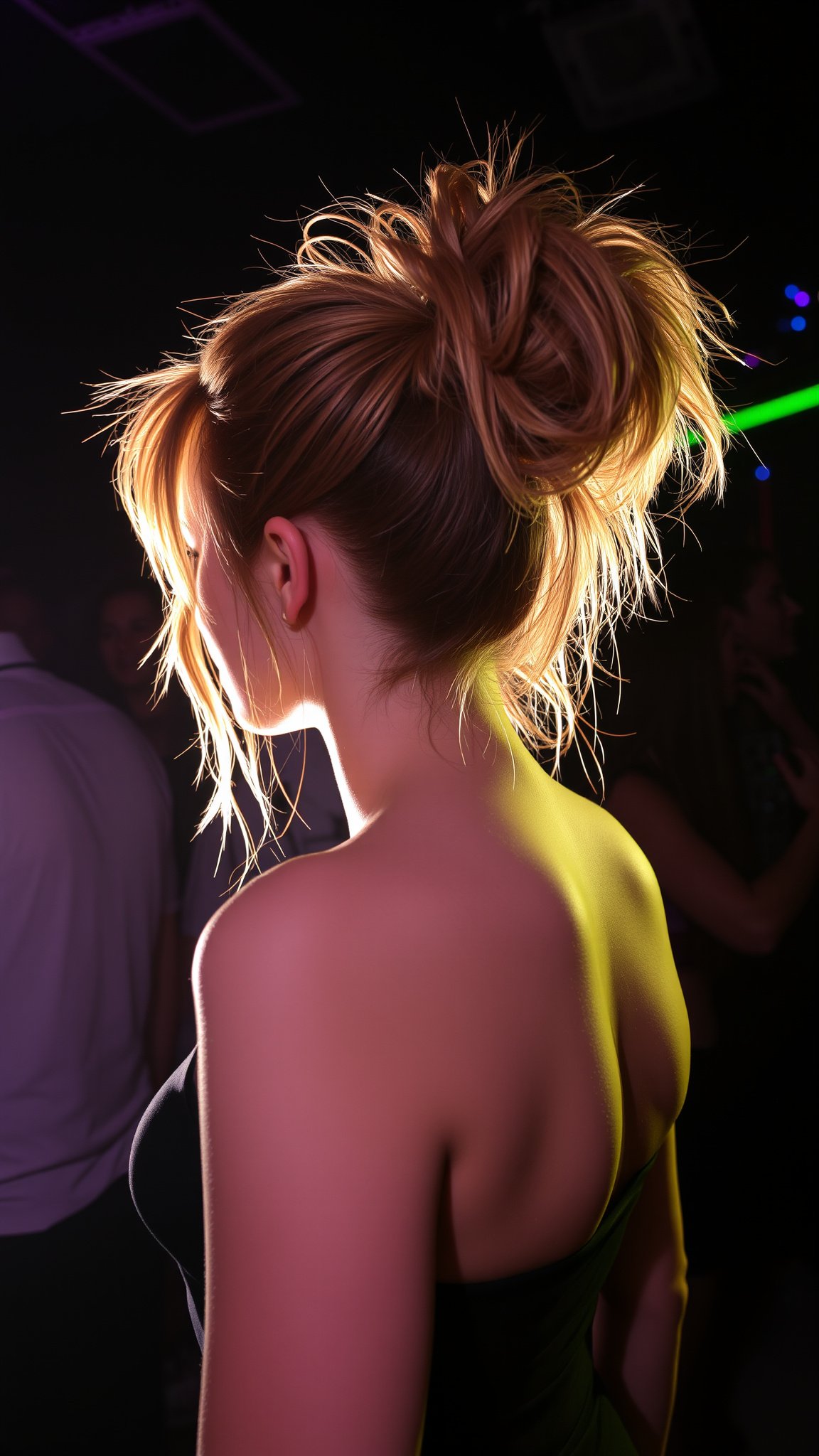 Messy Ponytail with Volume