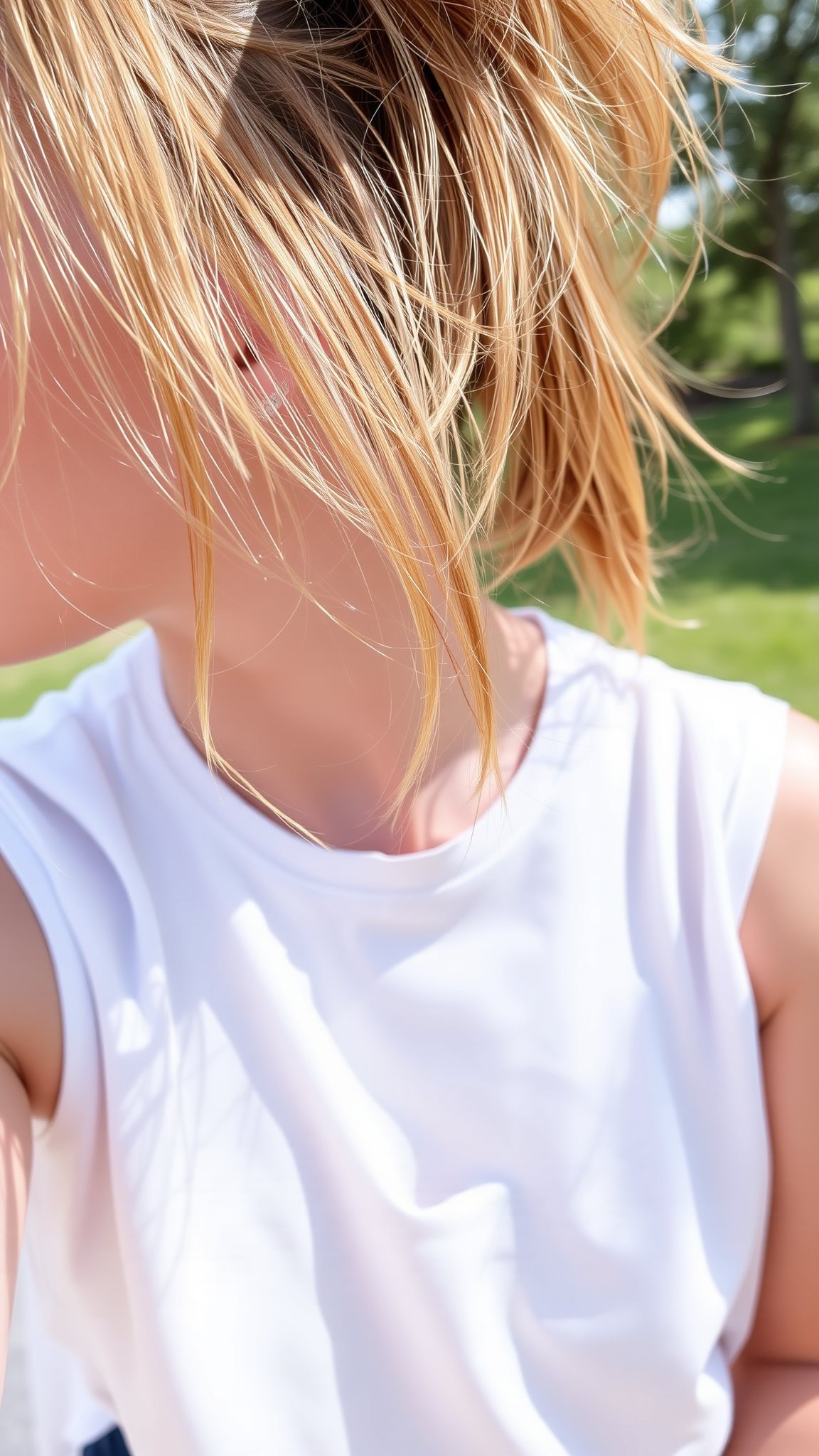 messy ponytail Messy Ponytail