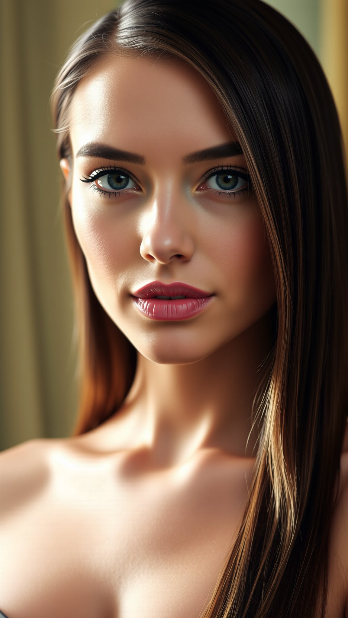 middle part straight hair Middle Part Straight Hair