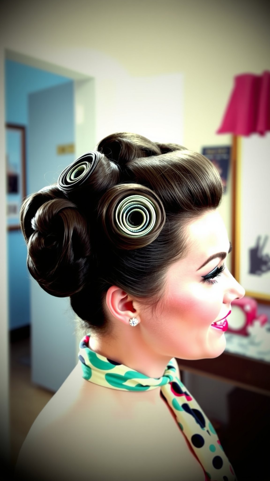 Pin-Up Inspired Updo