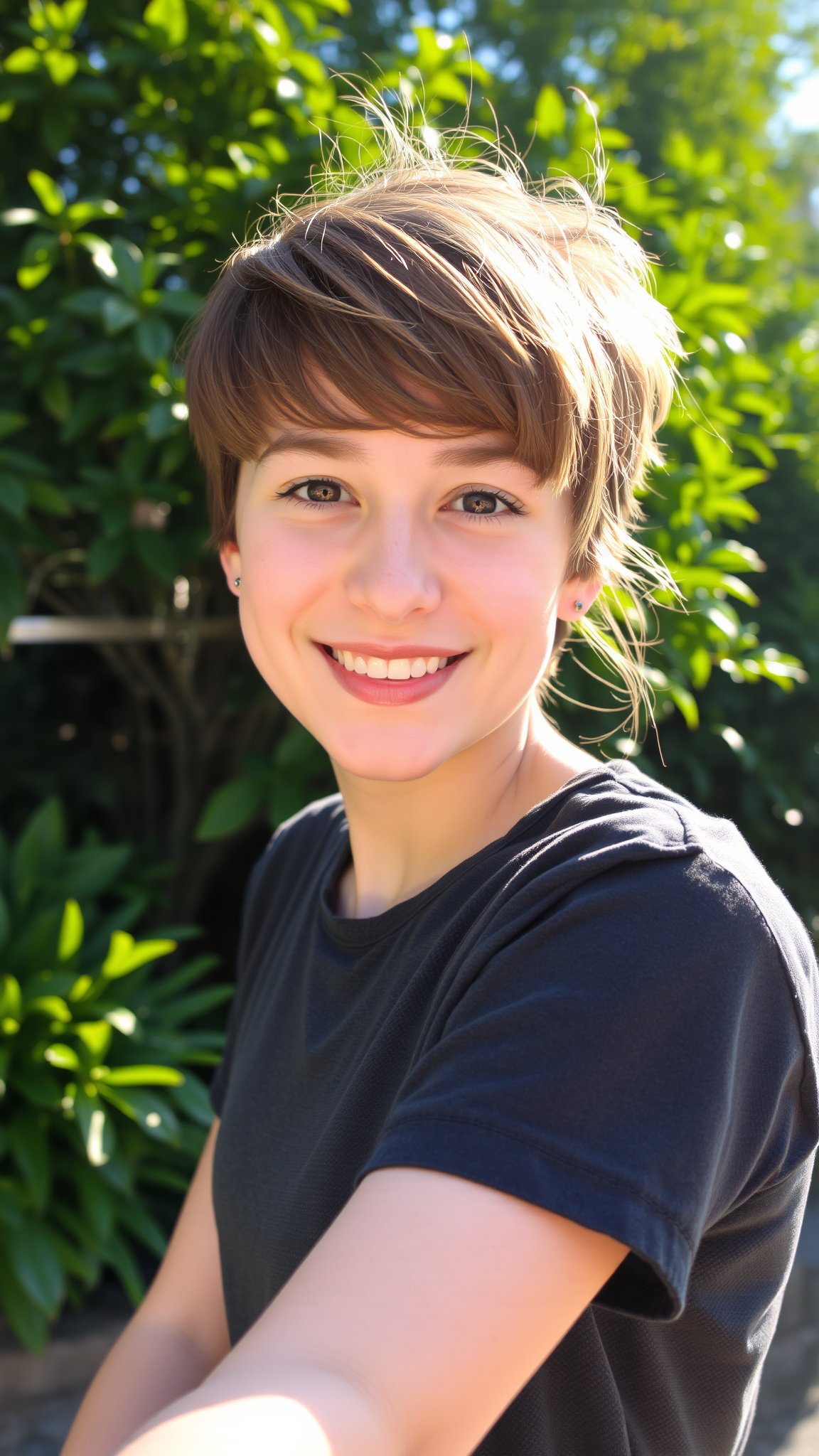 Pixie Cut with Bangs